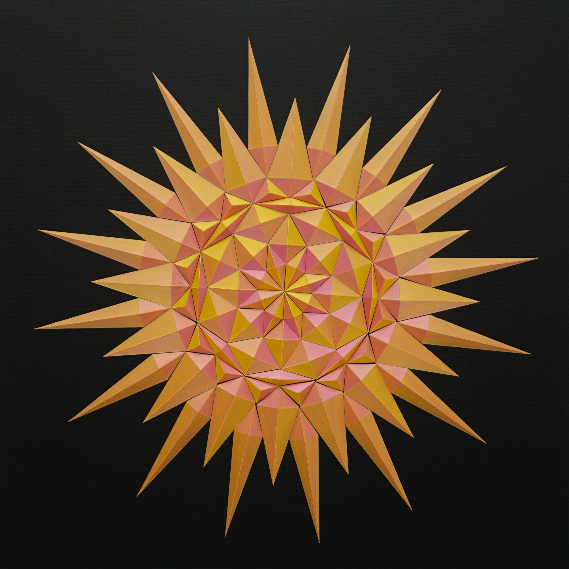 Geometric Star/Sun wall design