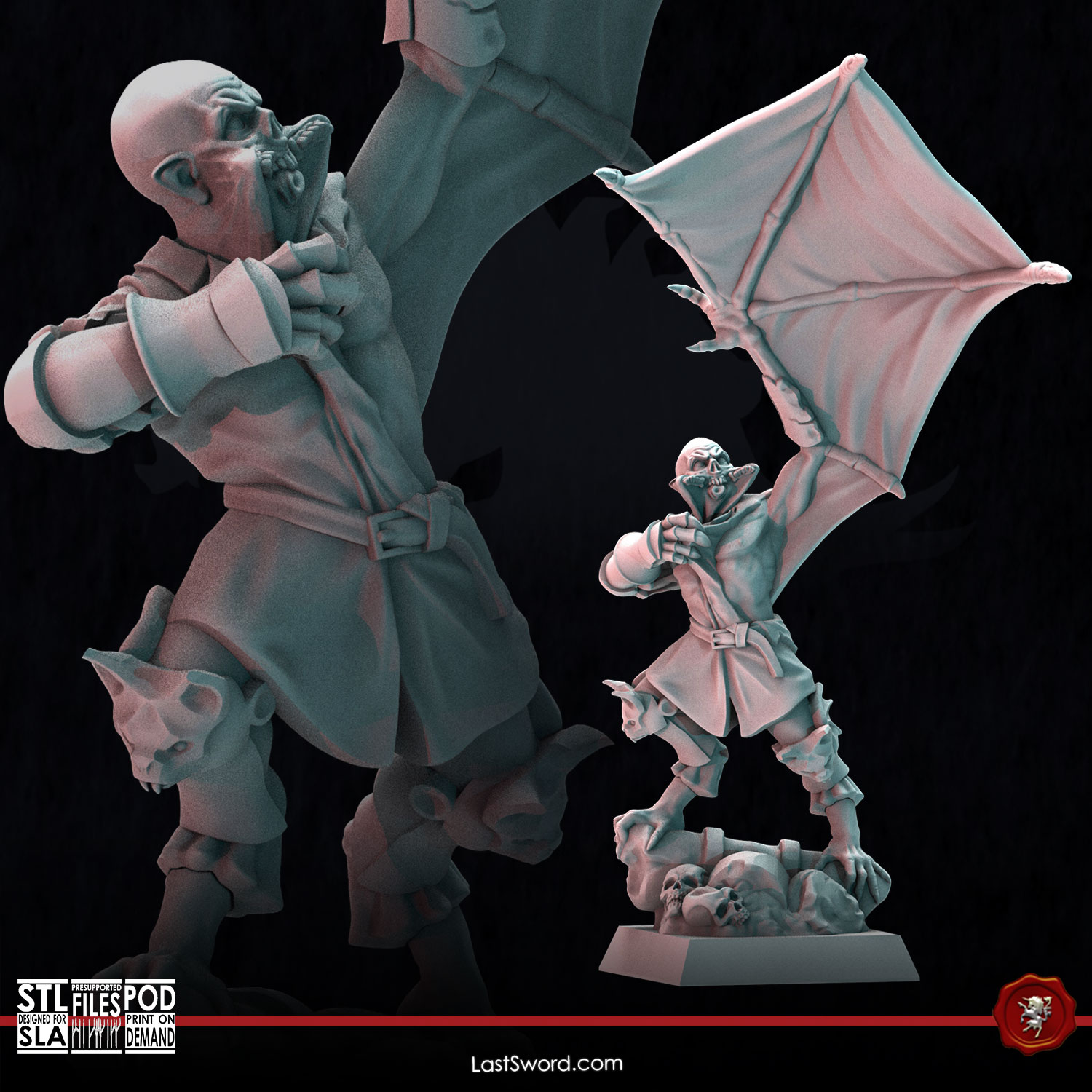 Bestial Strigoi on foot | Pre-Supported | 30mm Undead