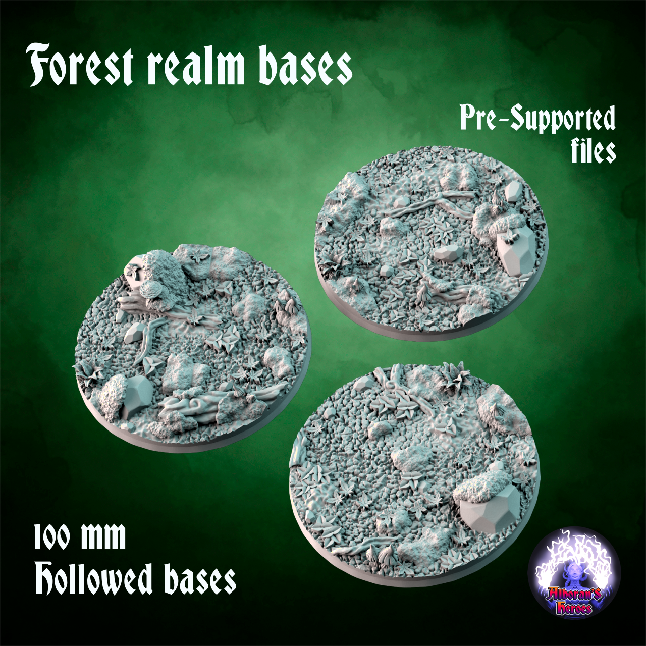 Forest realm bases - 100mm
