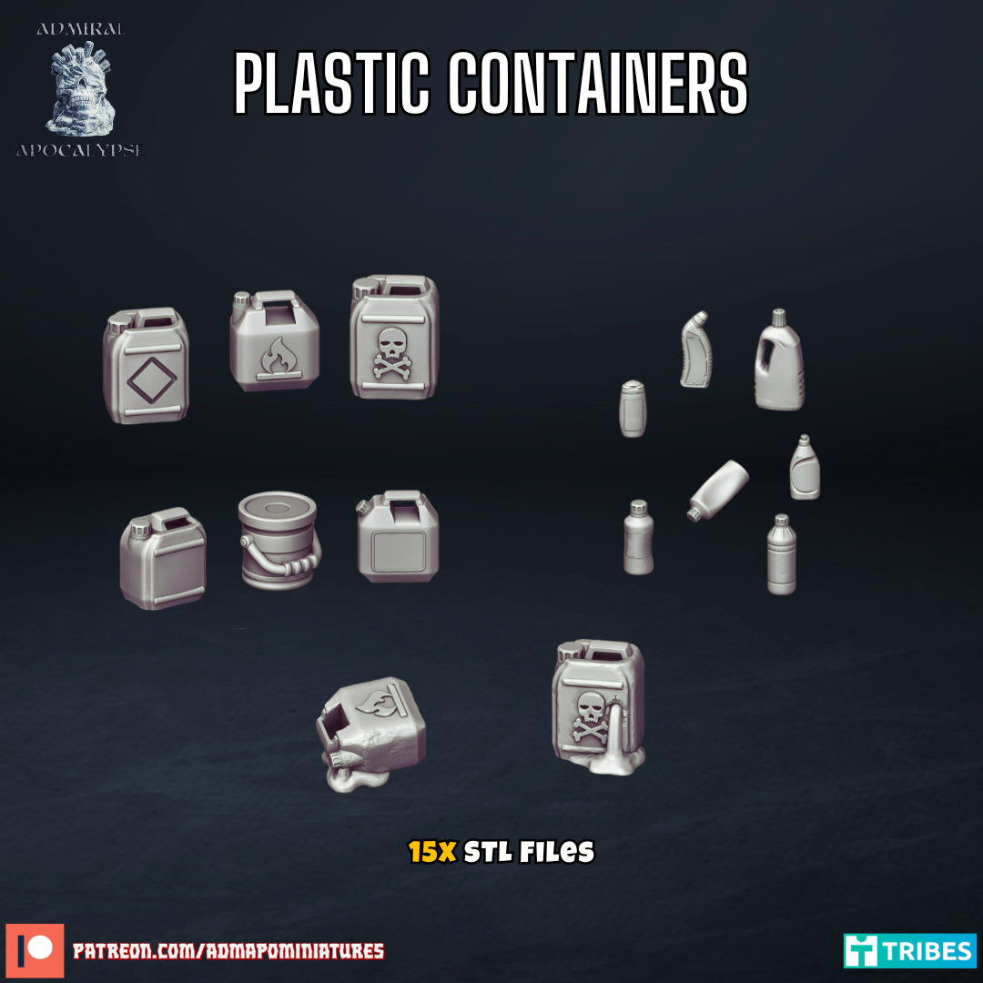 Plastic Containers (Basing Bits/Pre-supported)