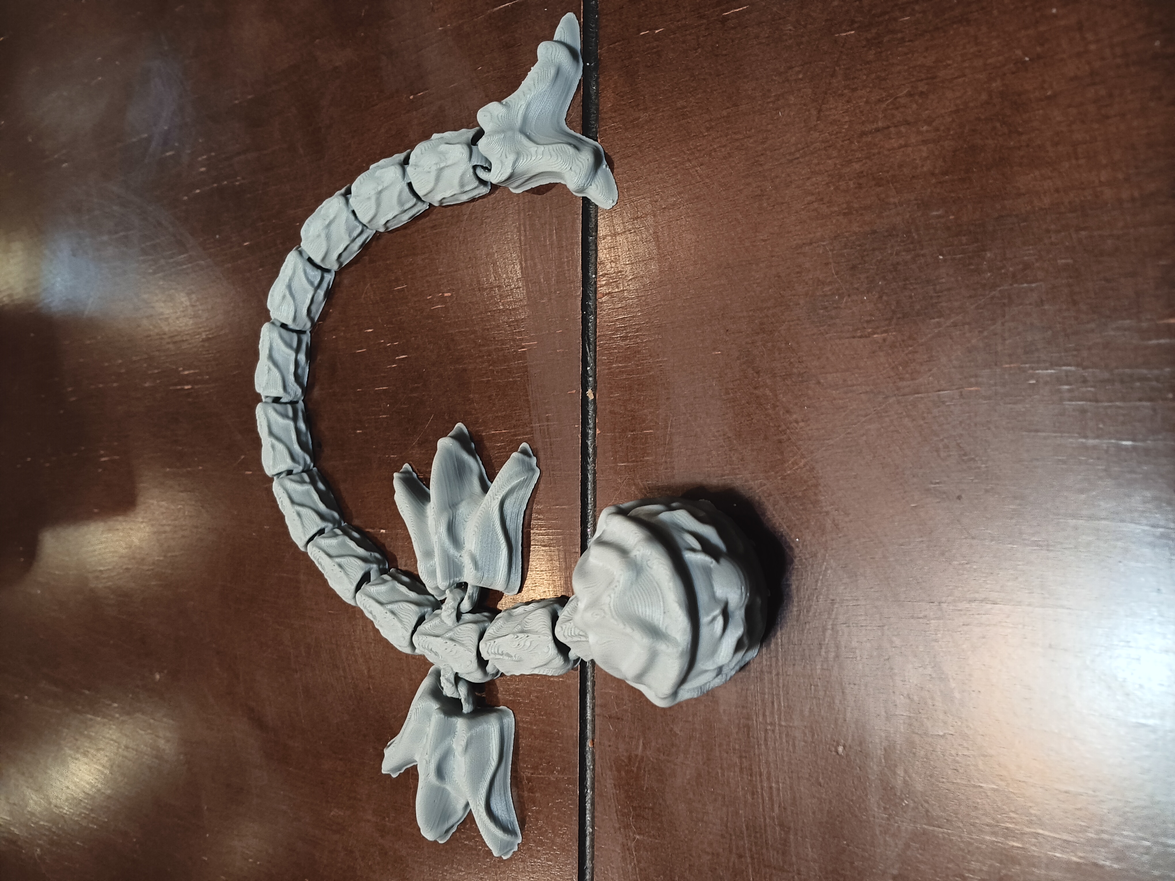Flying Eyeball - Flexi Fidget toy - print in place - articulated