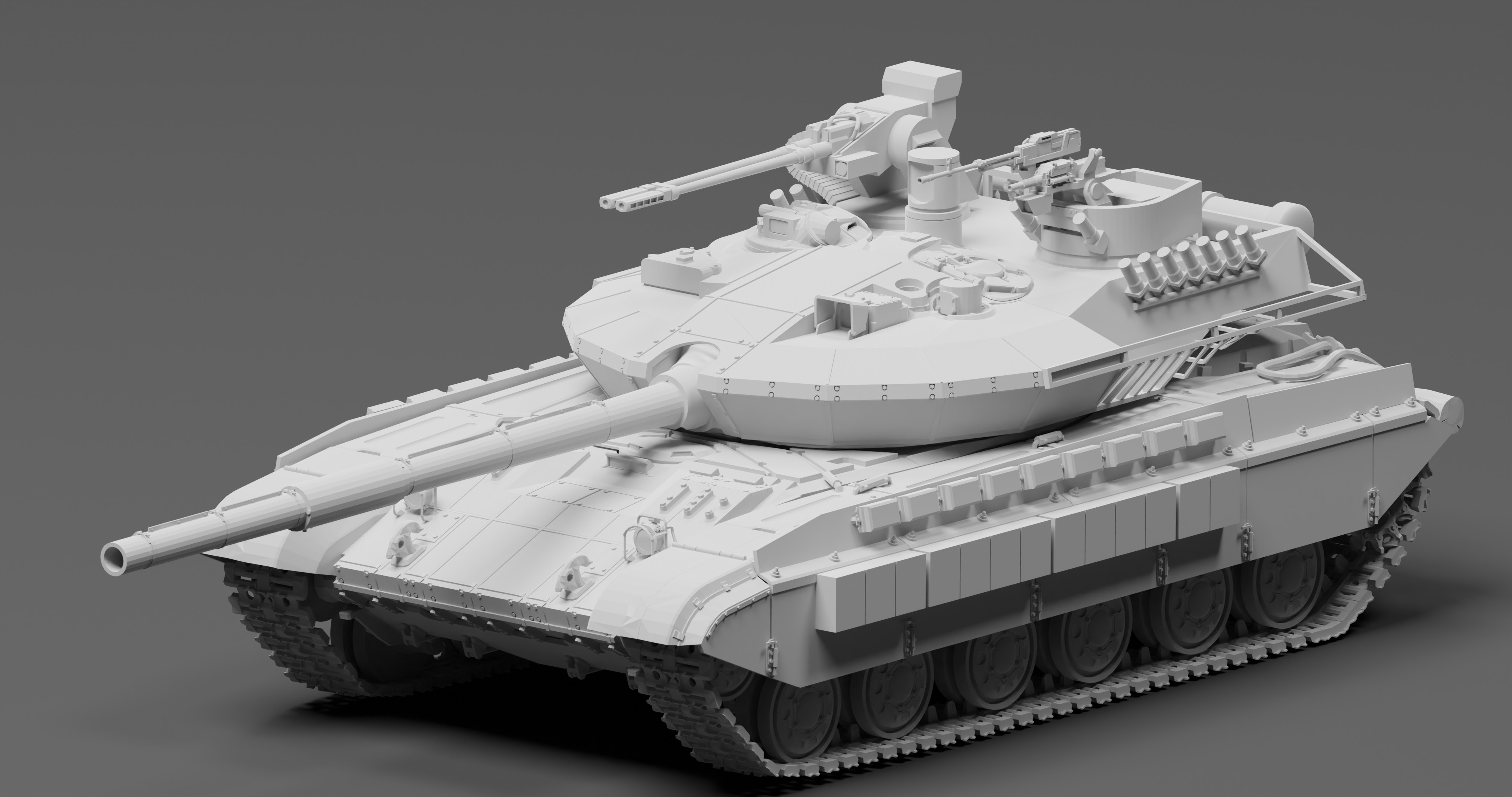 Ukrainian T64E MBT with 2 RCWS