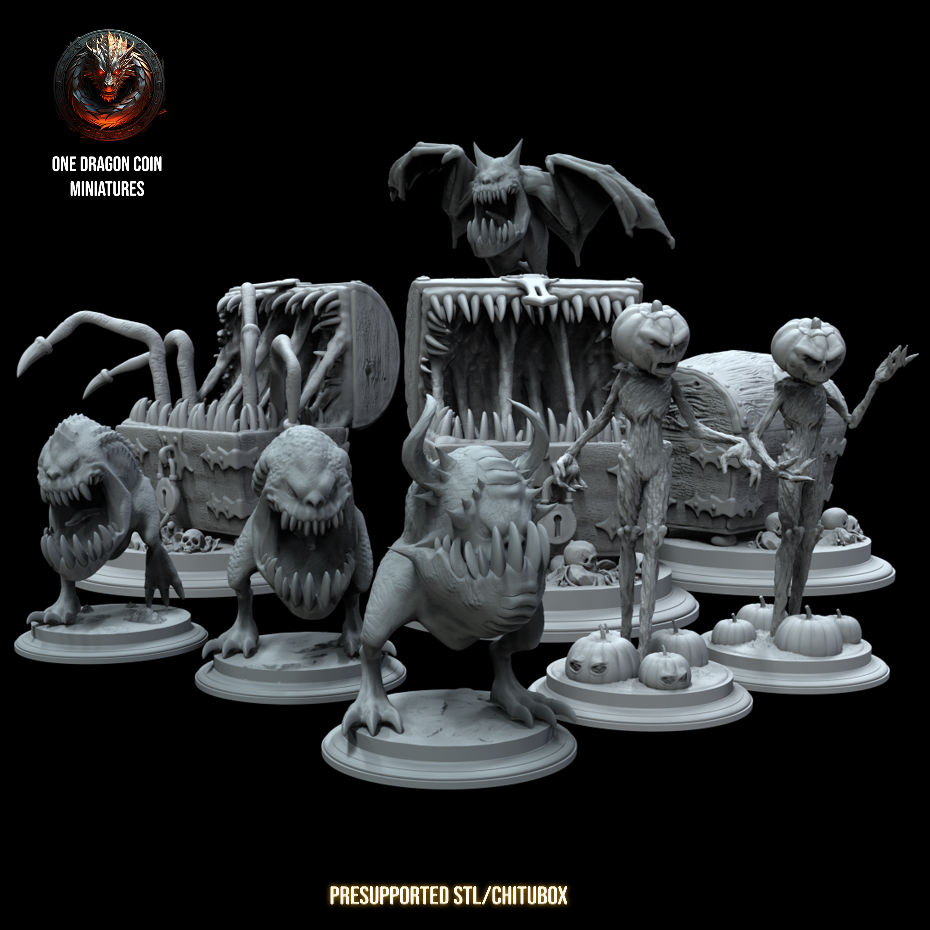 Monsters Parade, Gansher, Mimic, Humanoid Pumpkins