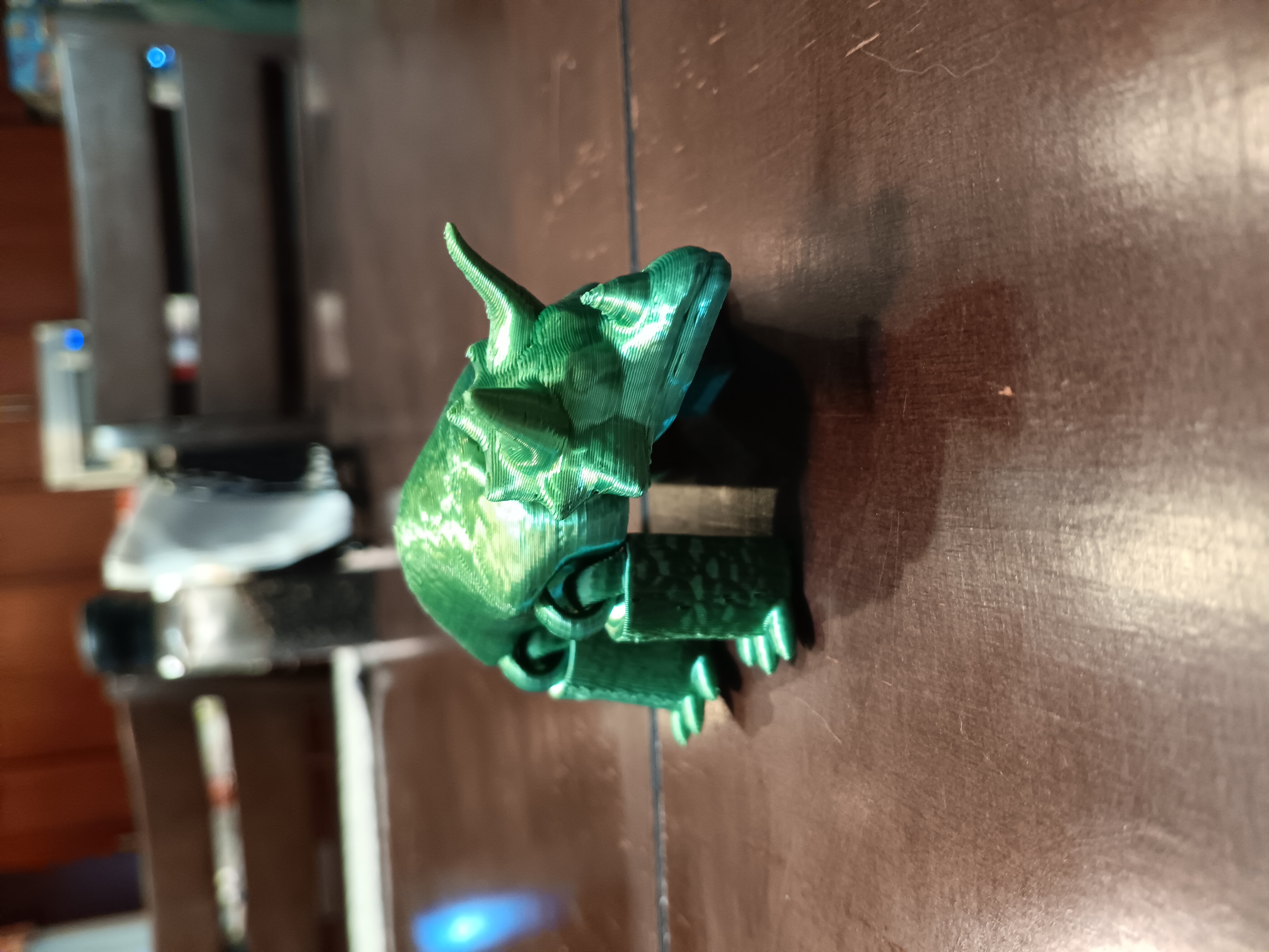 Triceratops - flexi fidget toy - print in place