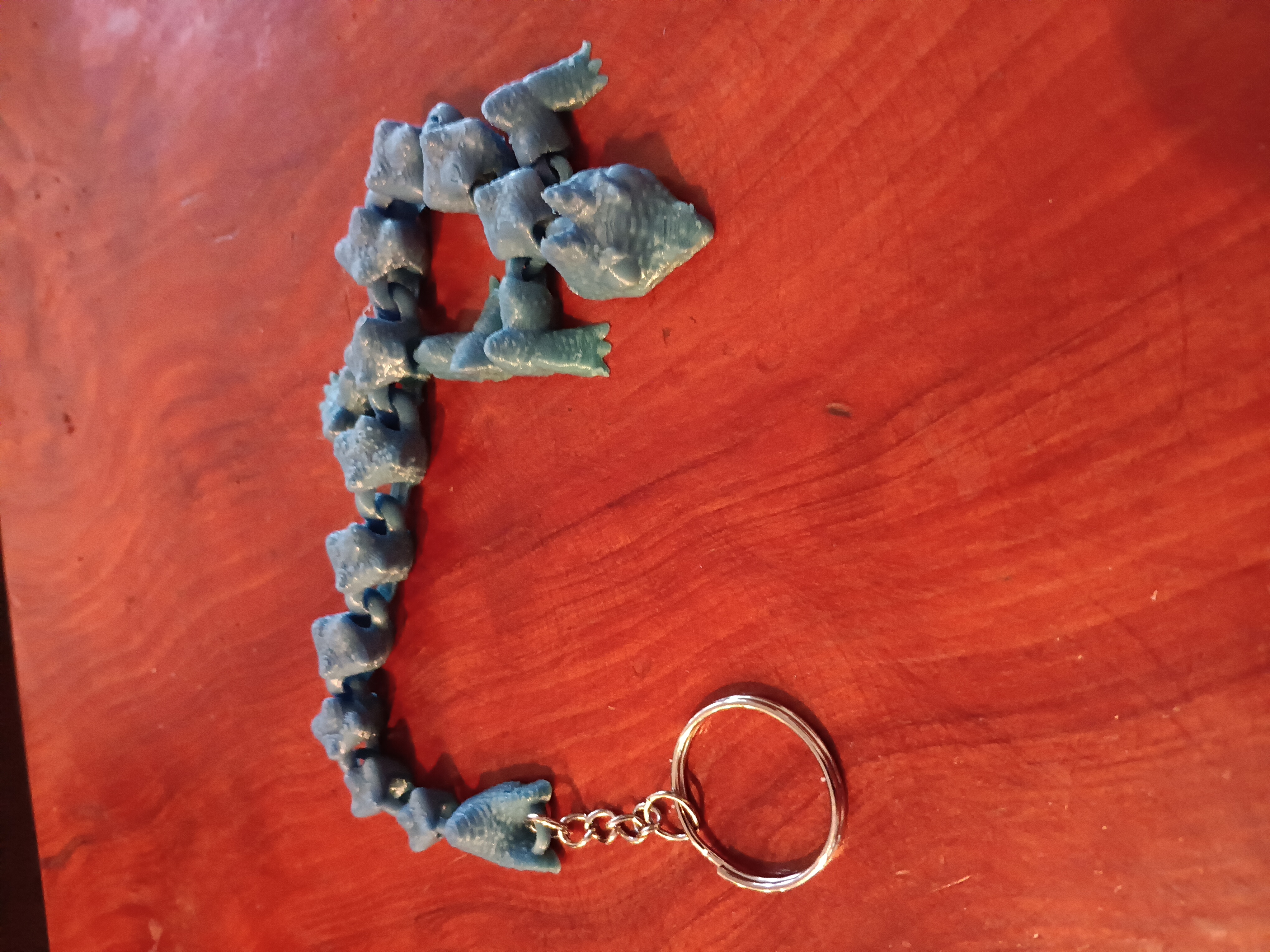 Lizard Dragon Key Chain - flexi fidget toy - keychain