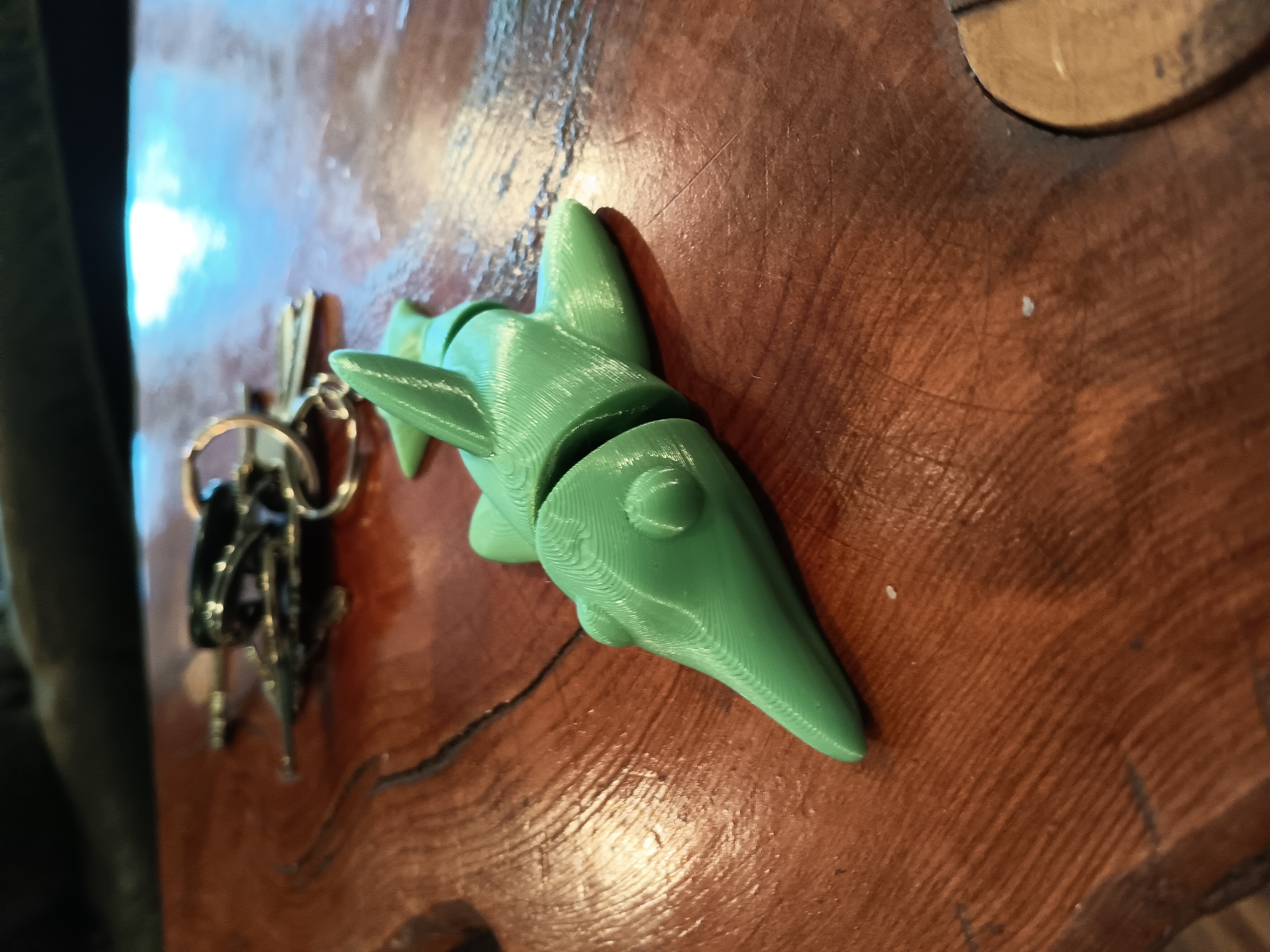 flexi dolphin keychain - print in place