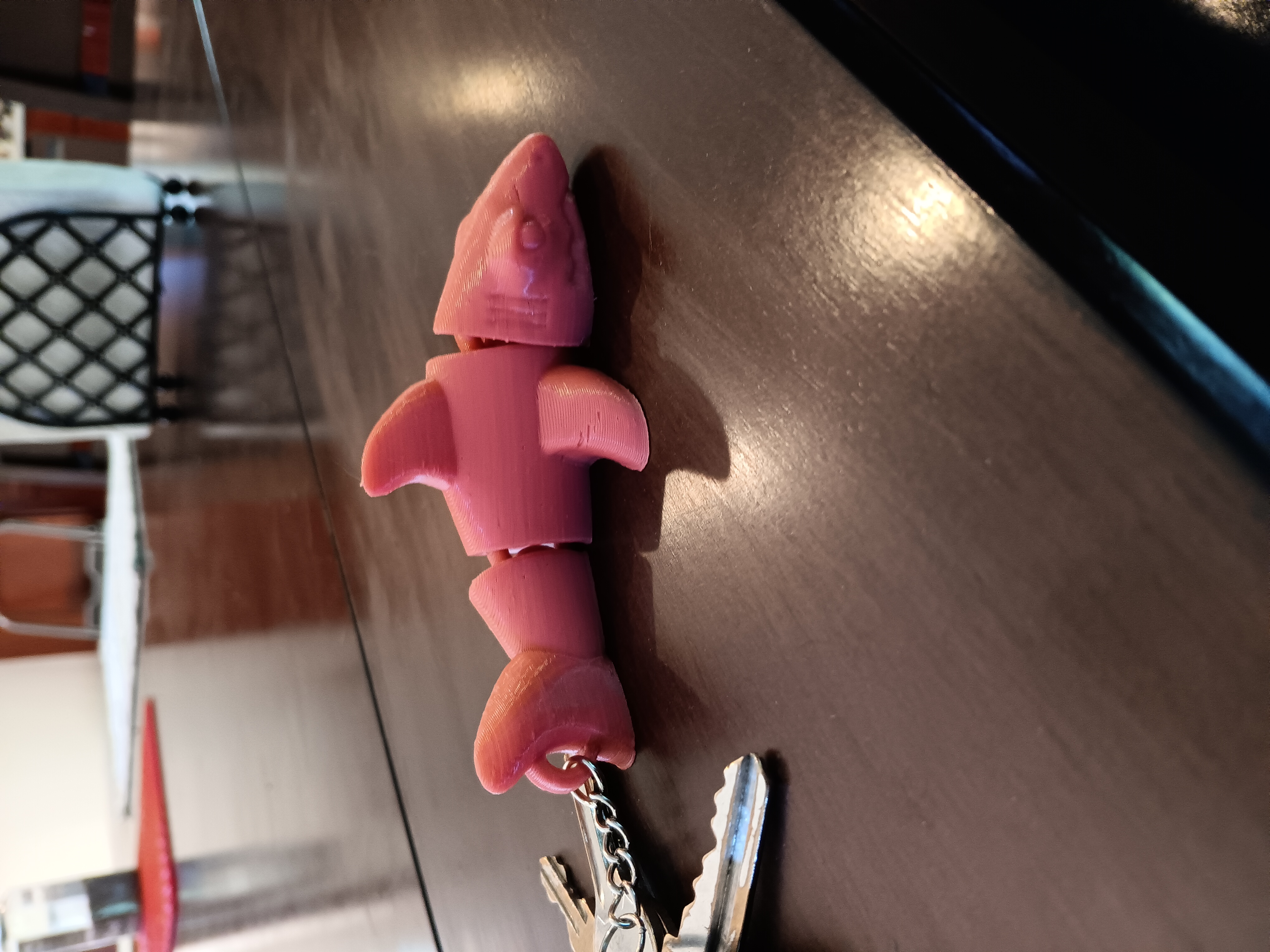 Flexi Shark Keychain - print in place
