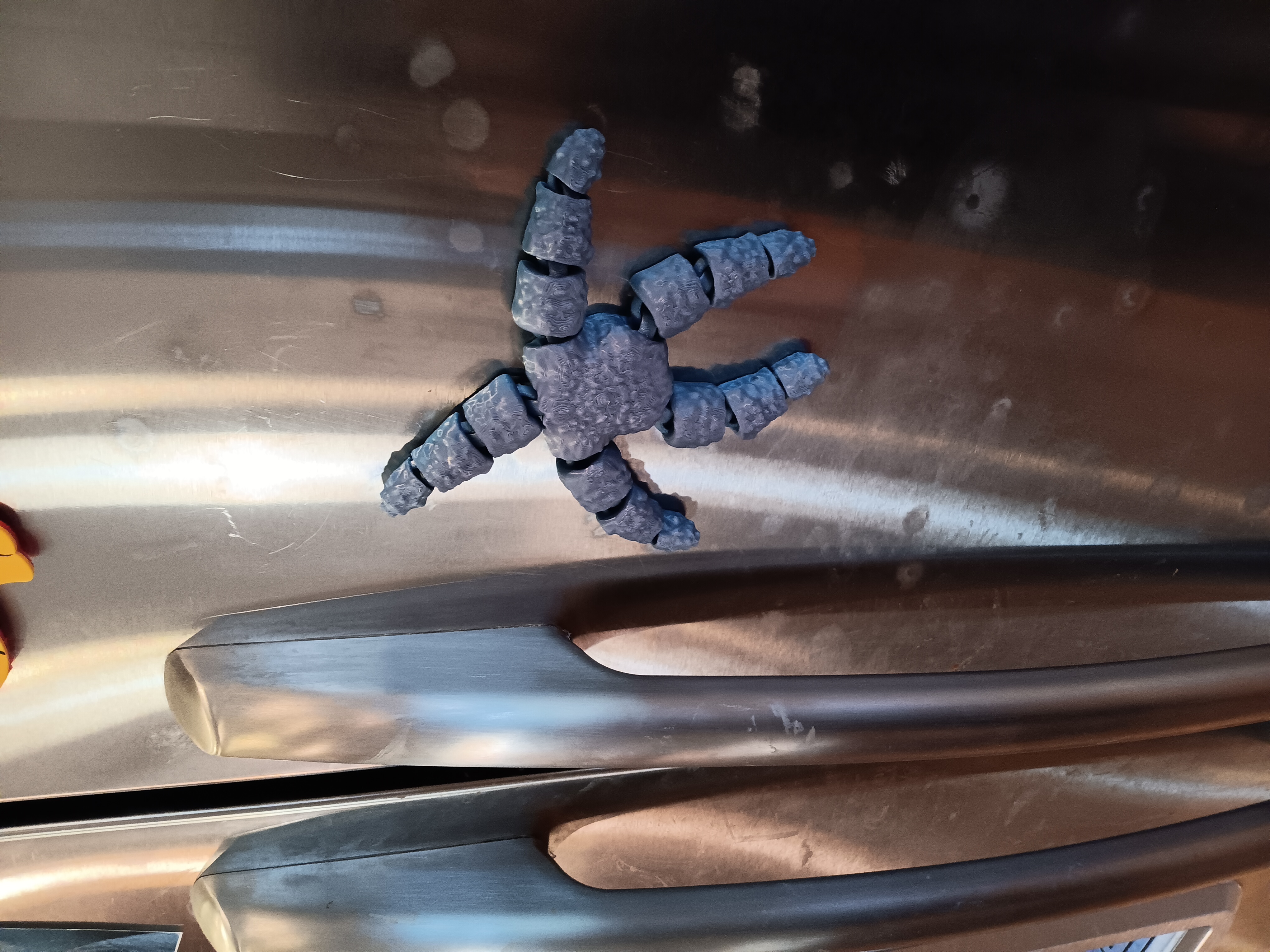 Flexi Starfish Magnet - flexi fidget toy - print in place