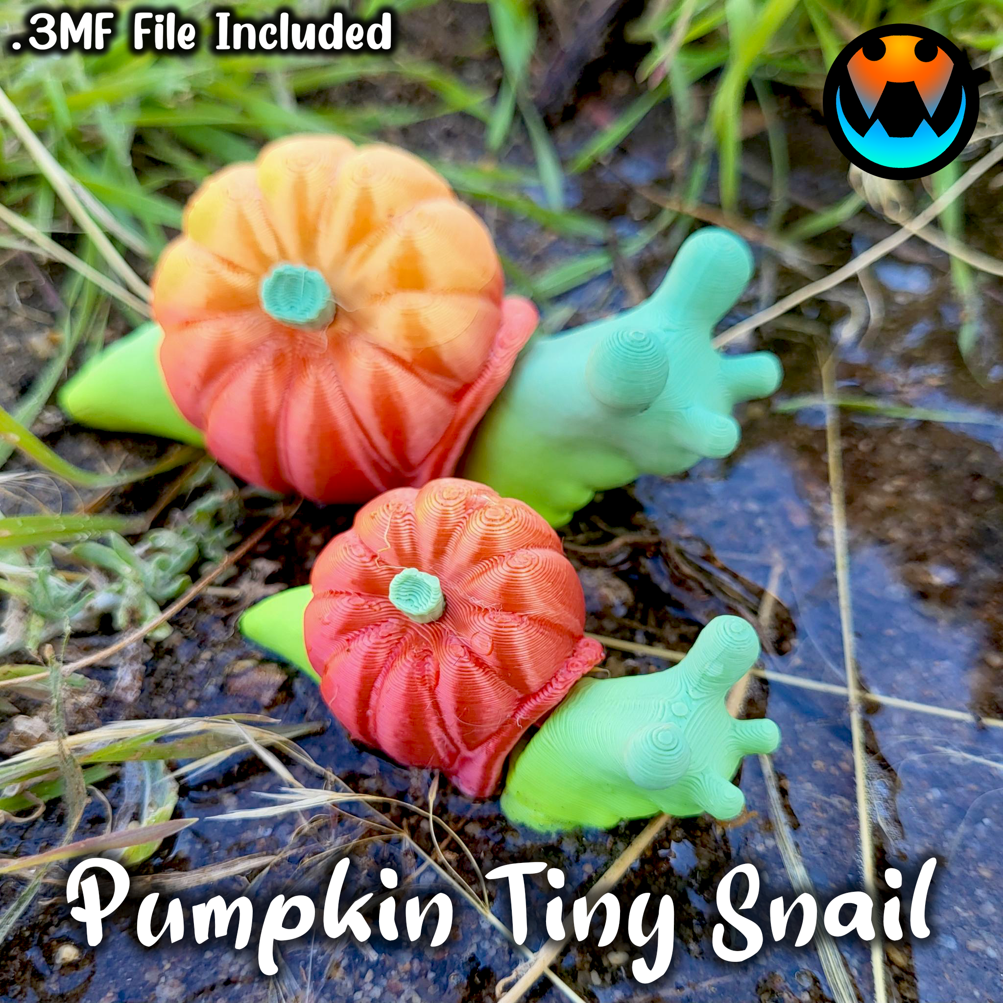 Tiny Pumpkin Snail