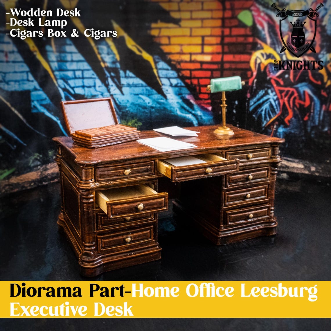 Diorama Part-Home Office Desk/ Action Figures/ Dollhouse/ Model Kit/ Miniature