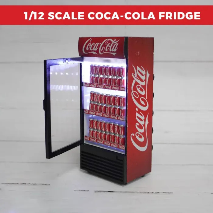 Diorama 1-12 Scale Miniature Coca Cola Fridge Model Kit
