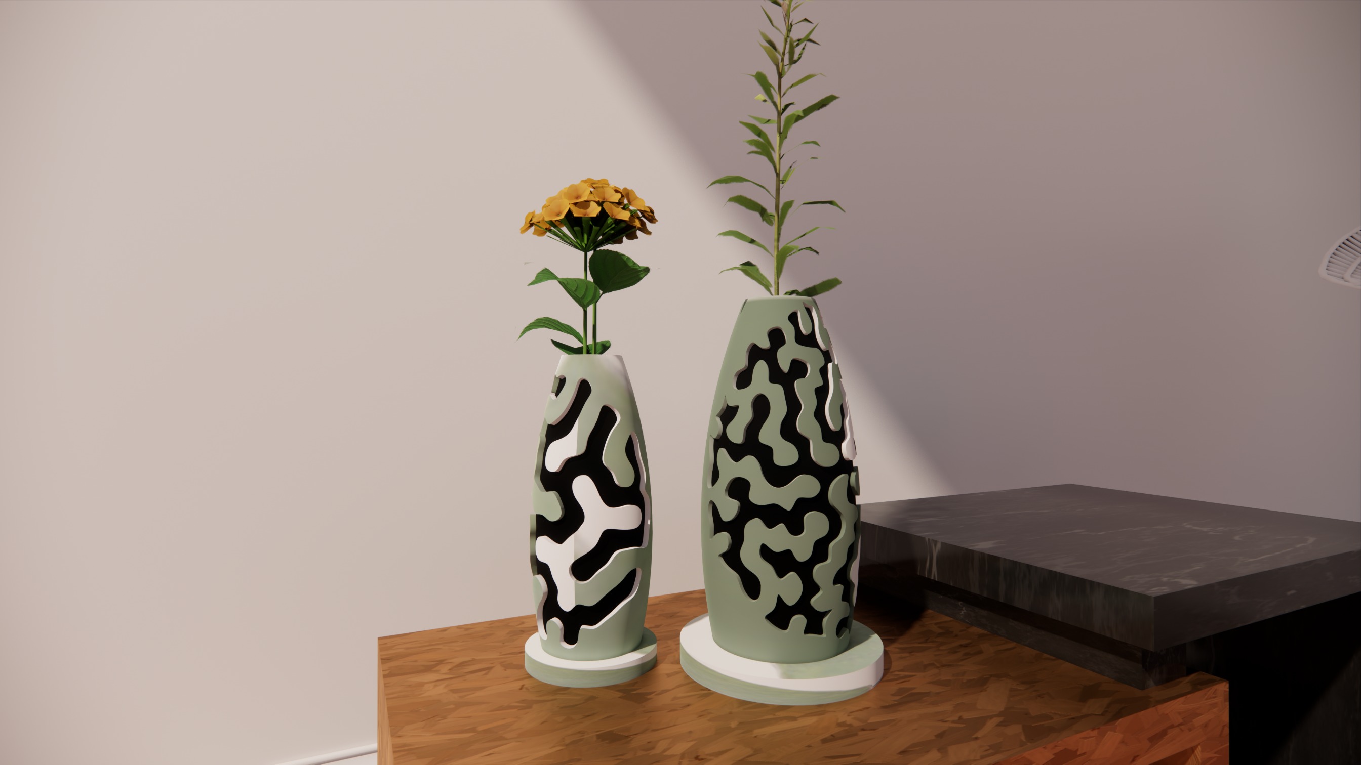 Small geometric planters