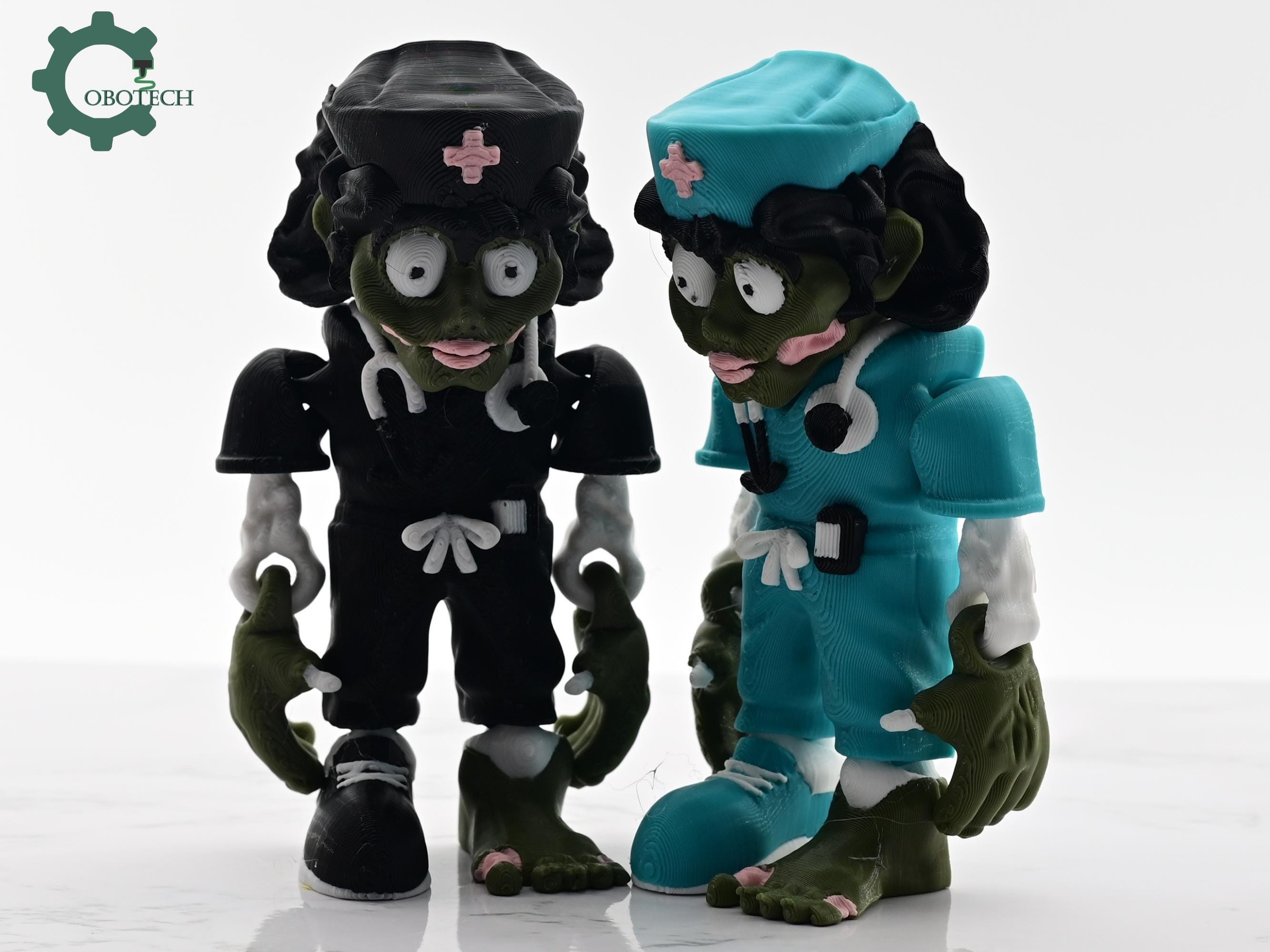 Cobotech Articulated Female Zombie Nurse - Nurse Graduation Gifts - Fun Cobotech Halloween Toys - Unique Halloween Gifts - Halloween Decor