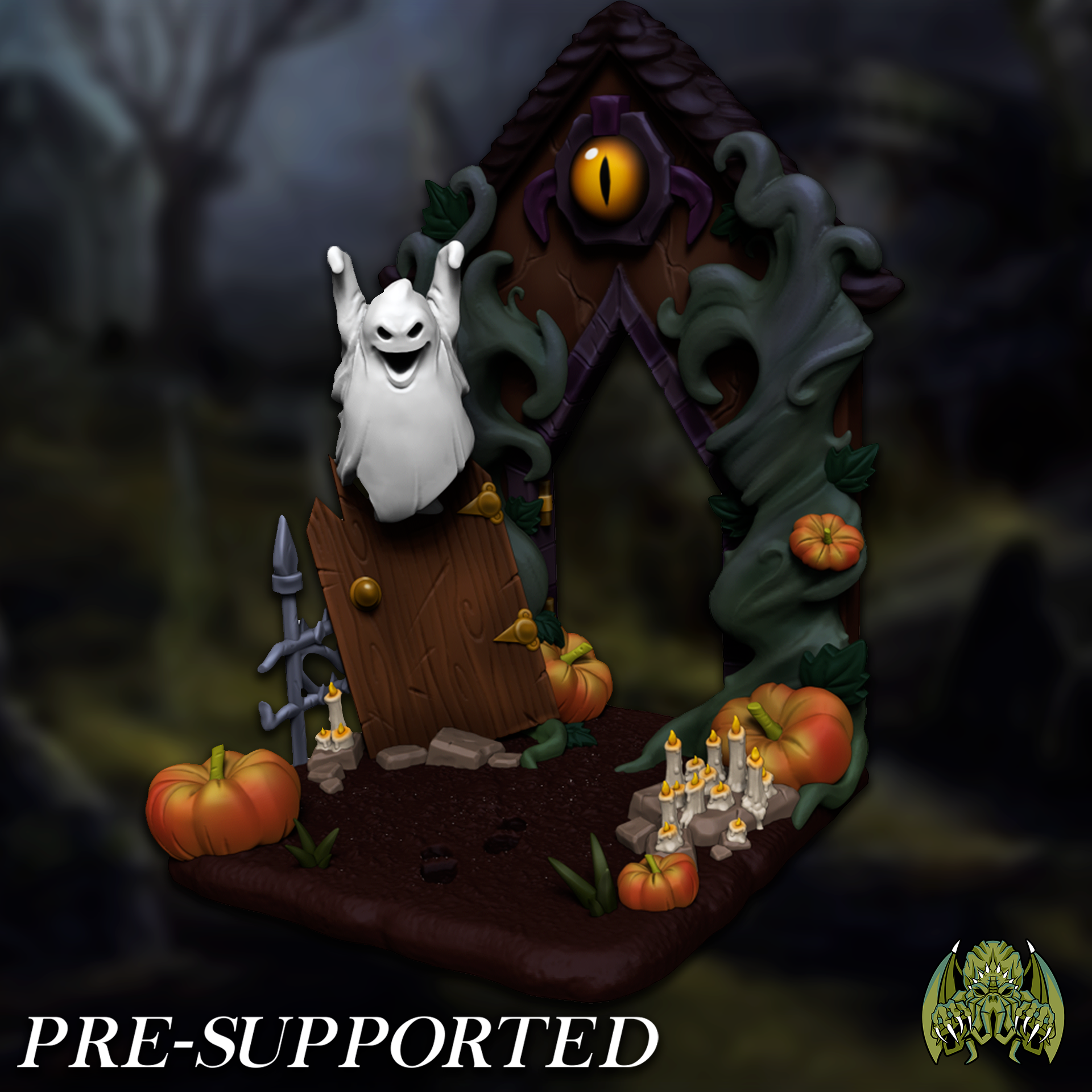 Cemetery Scenery [PRE-SUPPORTED] Diorama