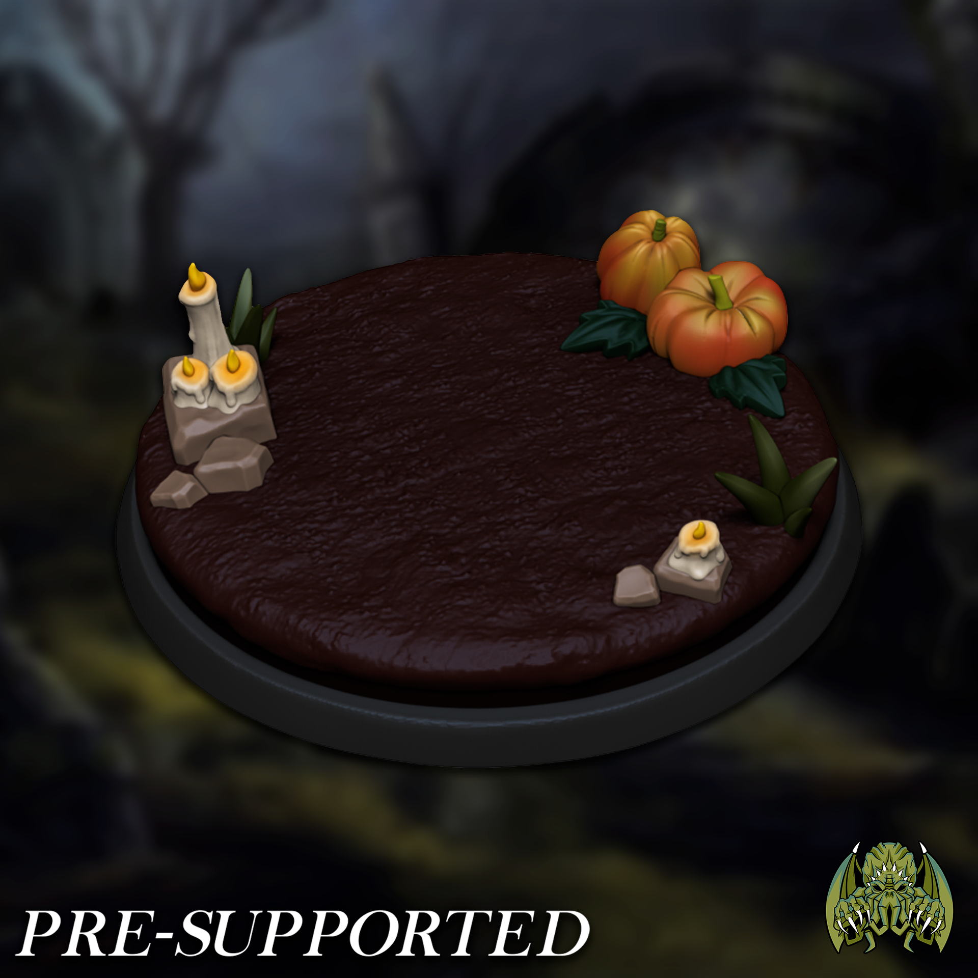 Cemetery Base [PRE-SUPPORTED] 25mm