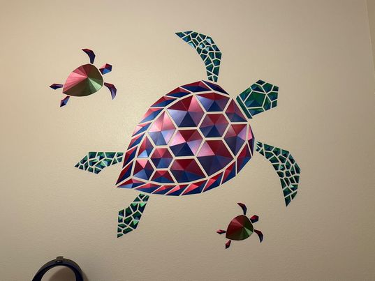 Geometric baby Sea Turtle
