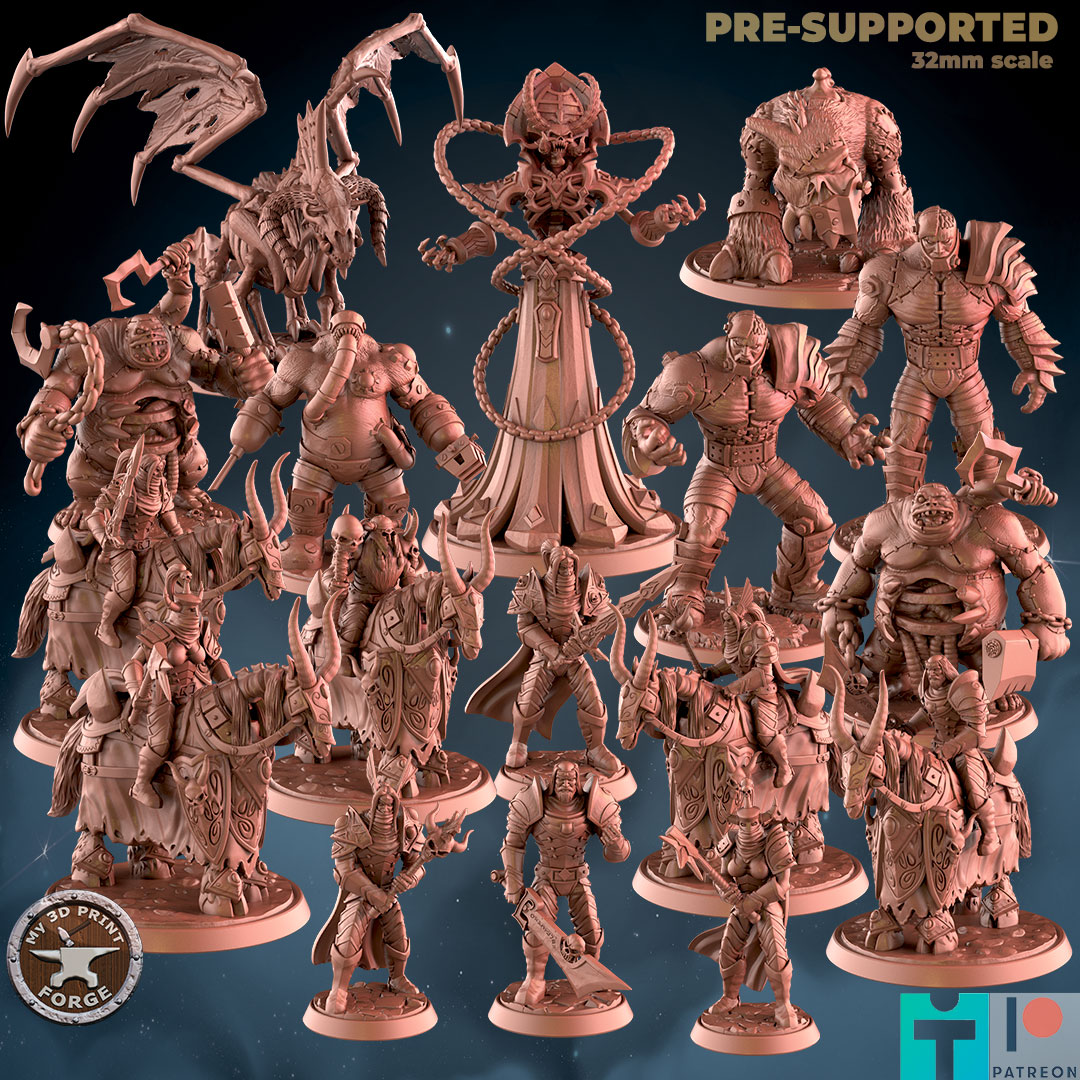 Naxramas Part2 BUNDLE (18 Unique pre-supported STLs)