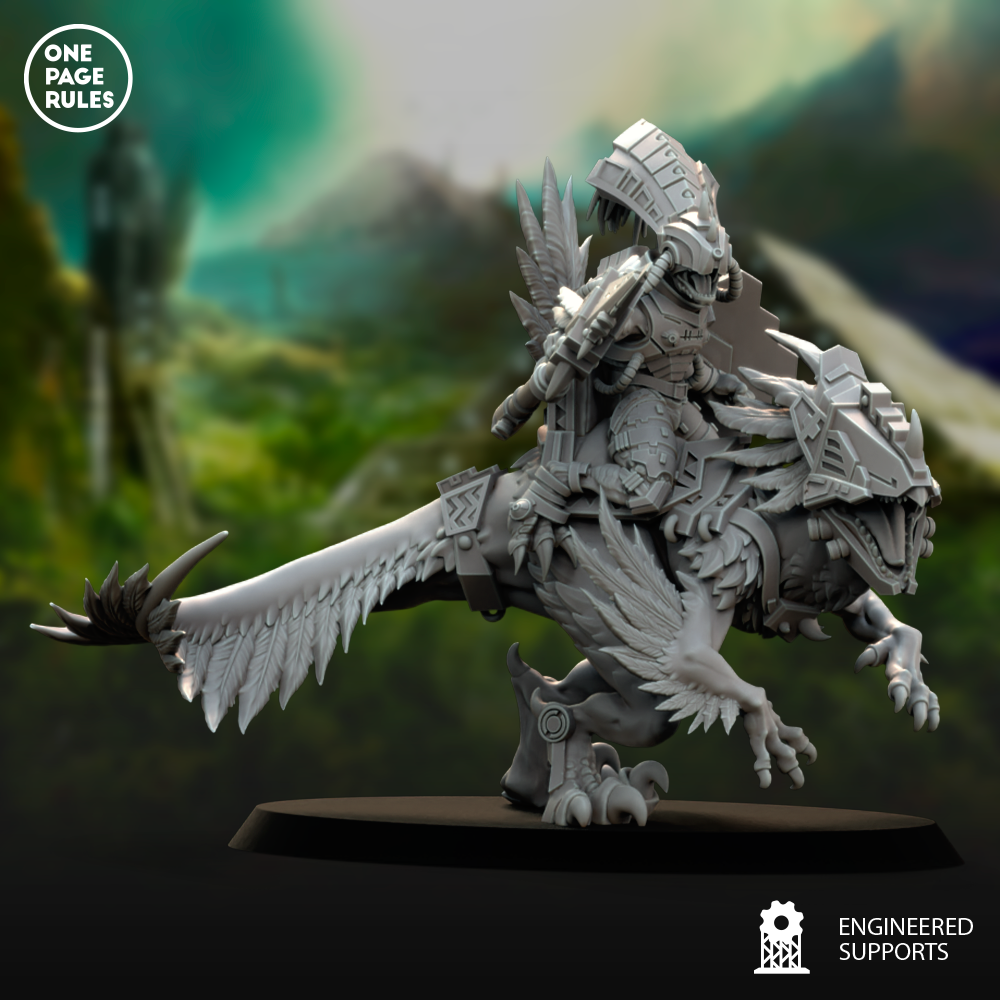 Gecko Champion on Deinonychus (Chief) - Saurian Starhost