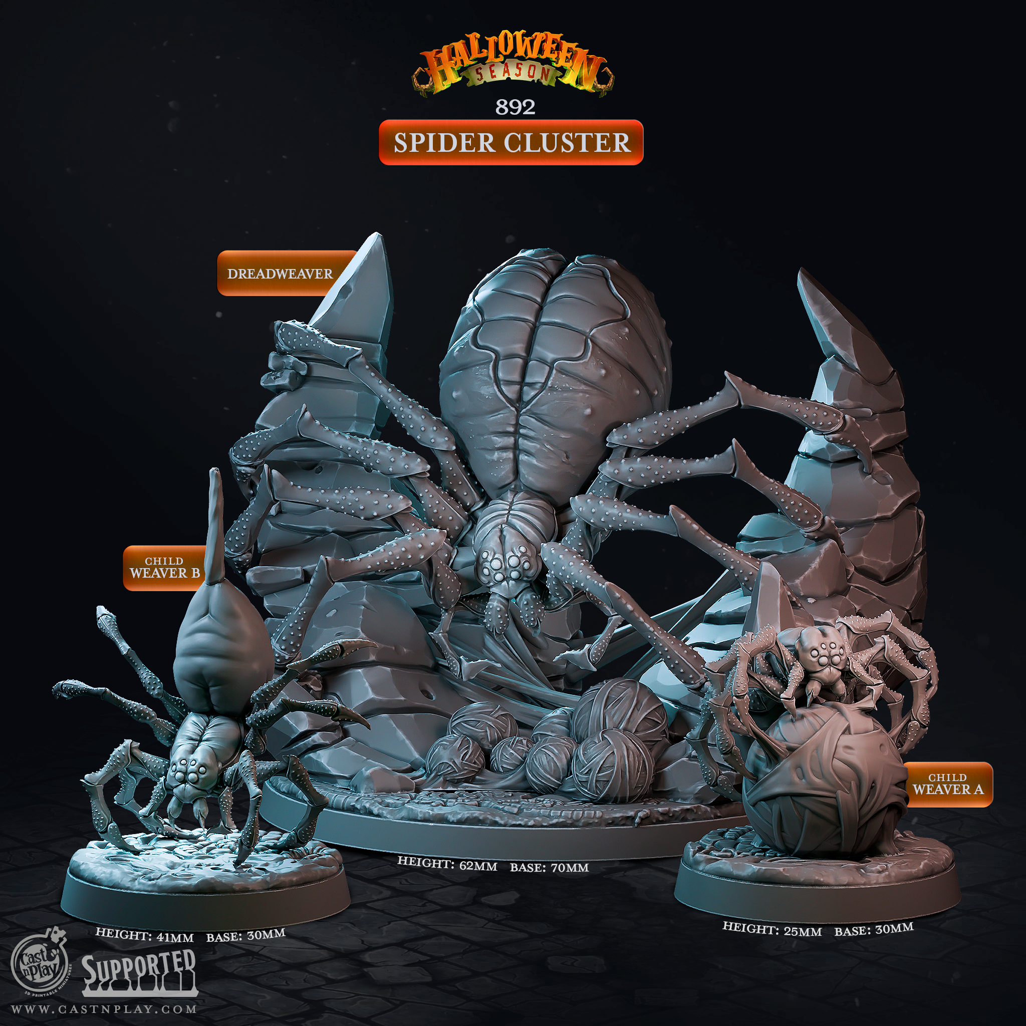 Spider Cluster (Pre-Supported) | Cast n Play