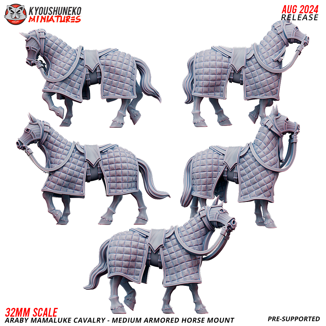 Horse Mount Medium Armored | araby Mamaluke Cavalry