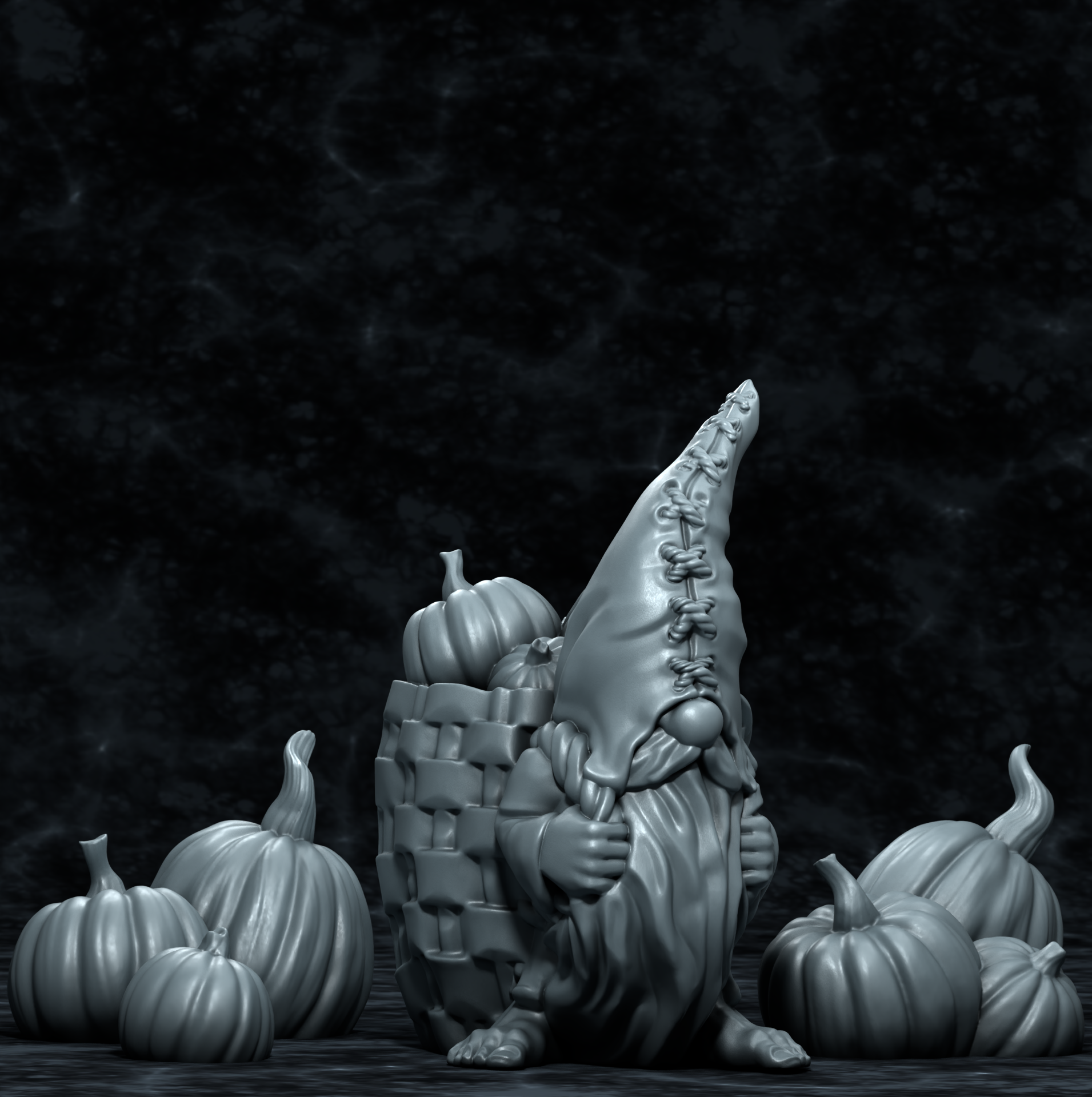 Gonk pumpkin farmer, FDM