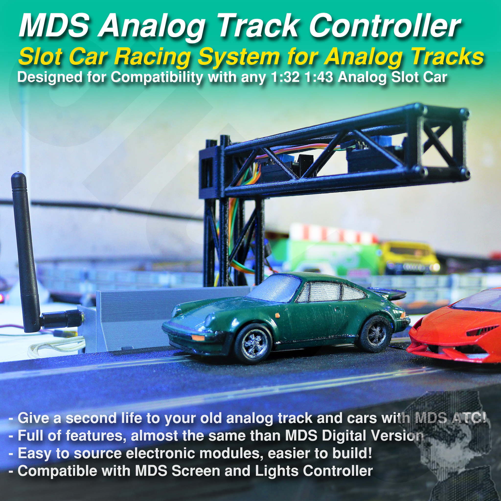 MDS Analog Track Controller for your analog slot track and cars