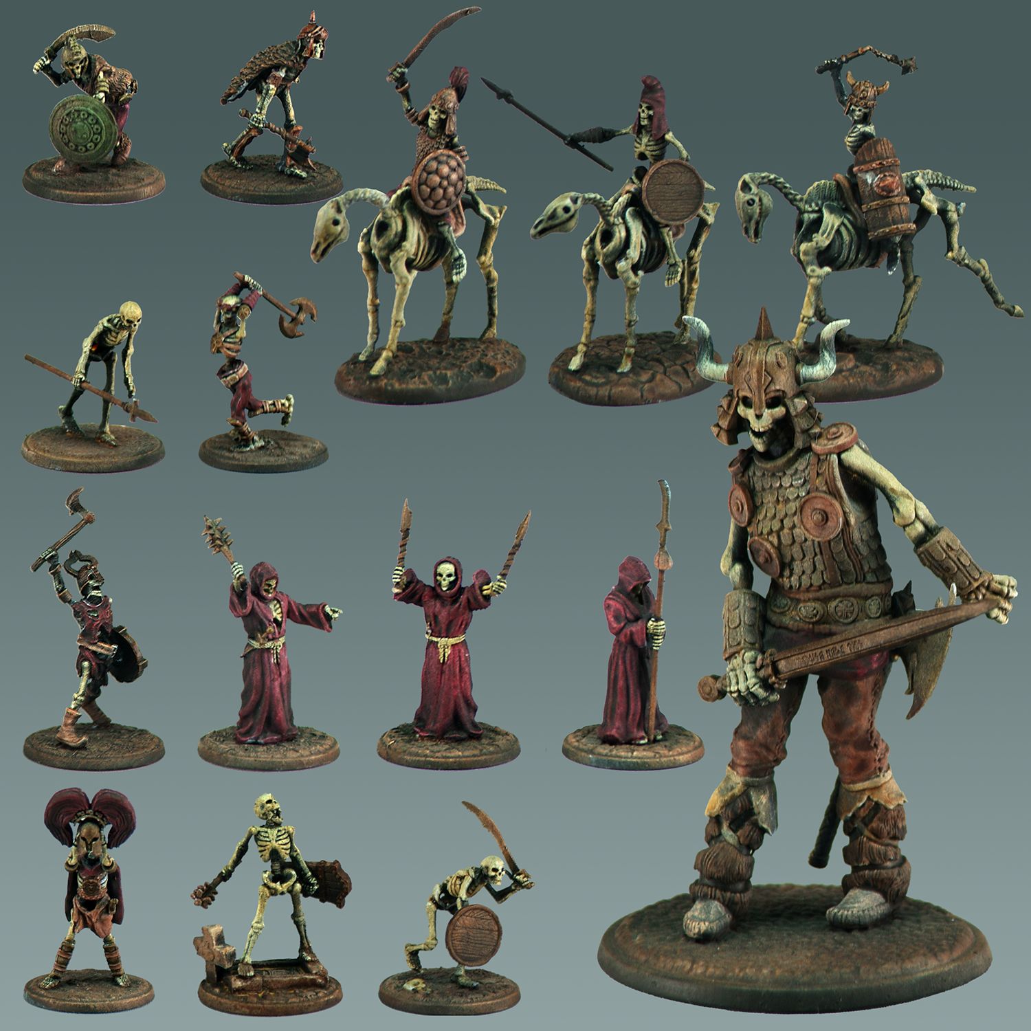 Undead Skeleton Warband – 28mm Fantasy Miniature Set for RPGs & Wargames