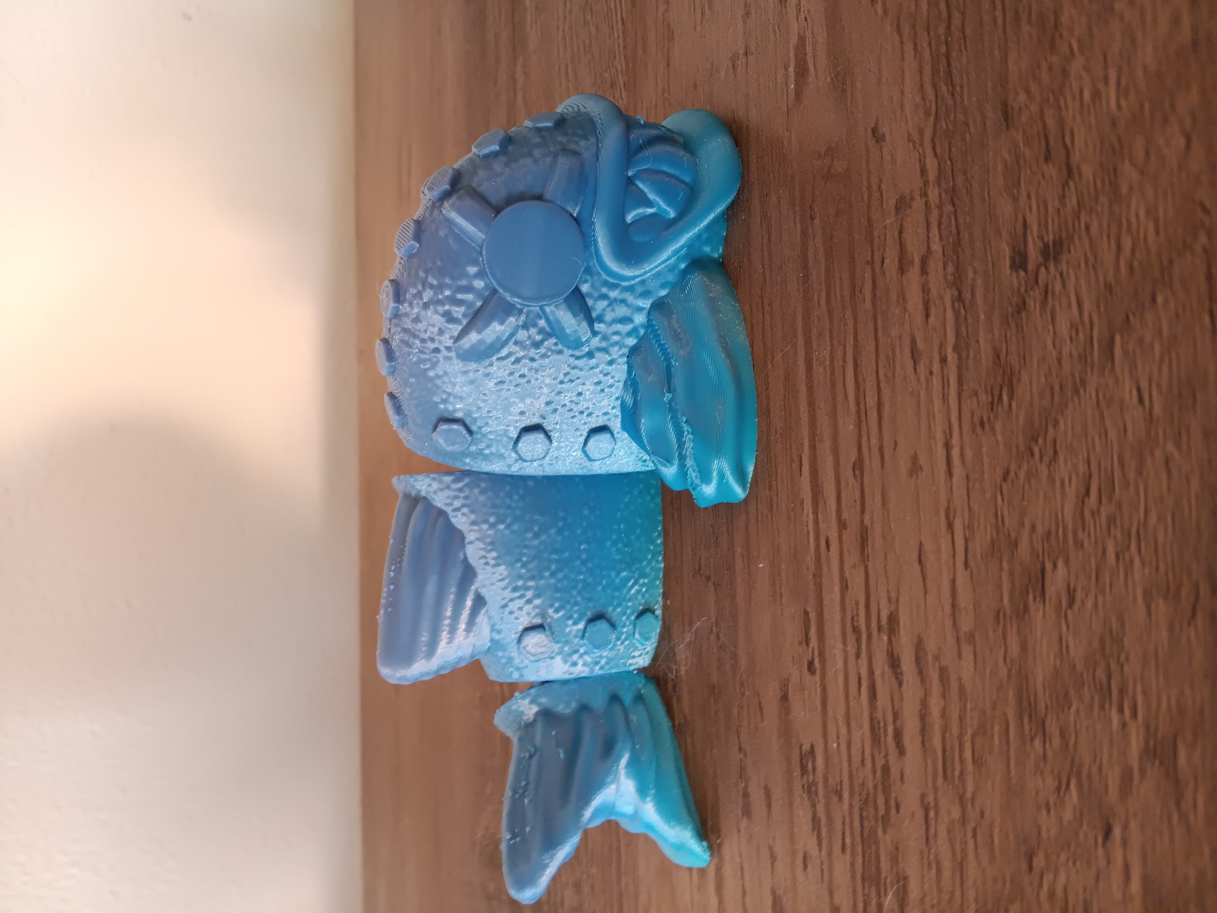 Bio mechanical Piranha - flexi fidget toy - print in place