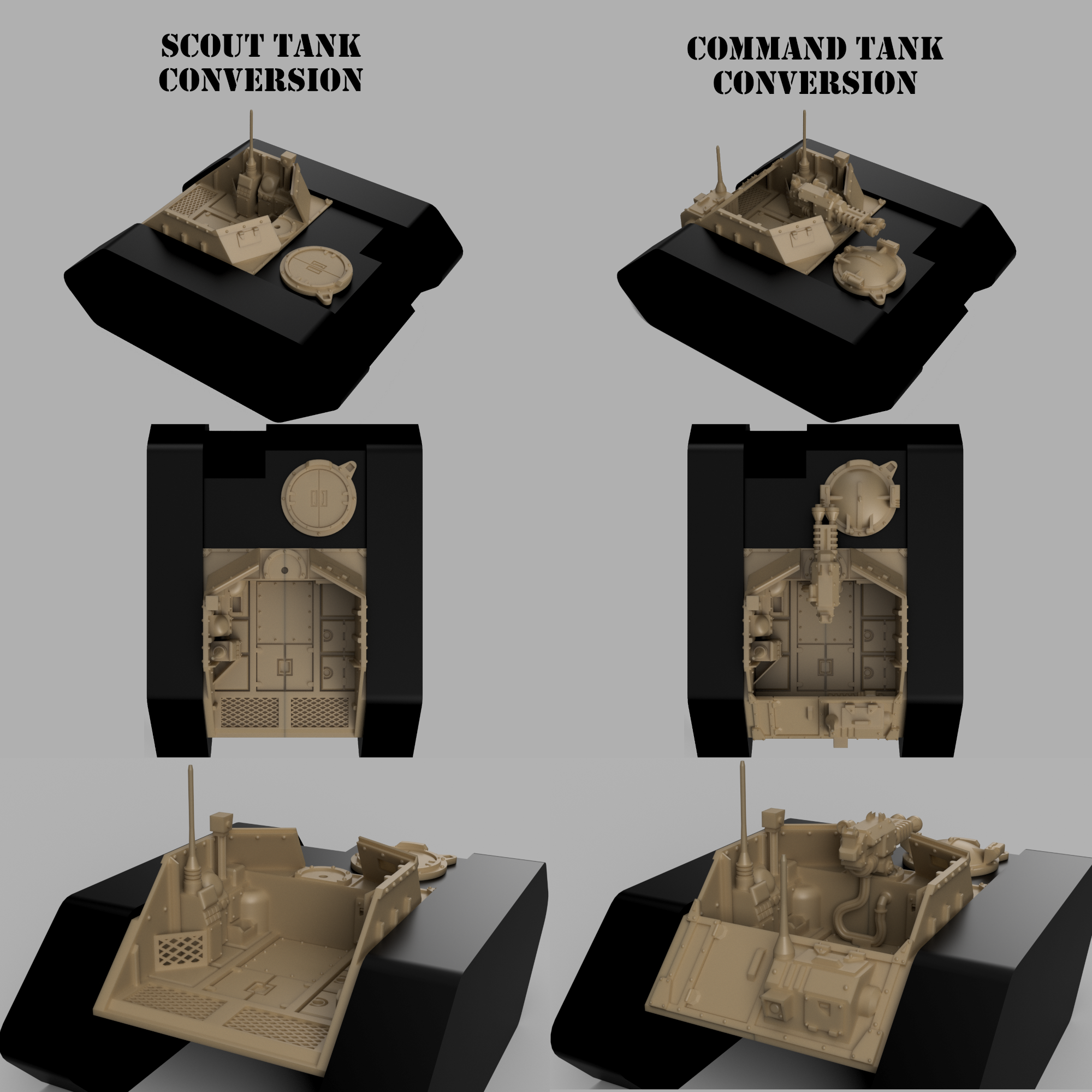 Interstellar Guard Scout Tank Conversion (supportless*)