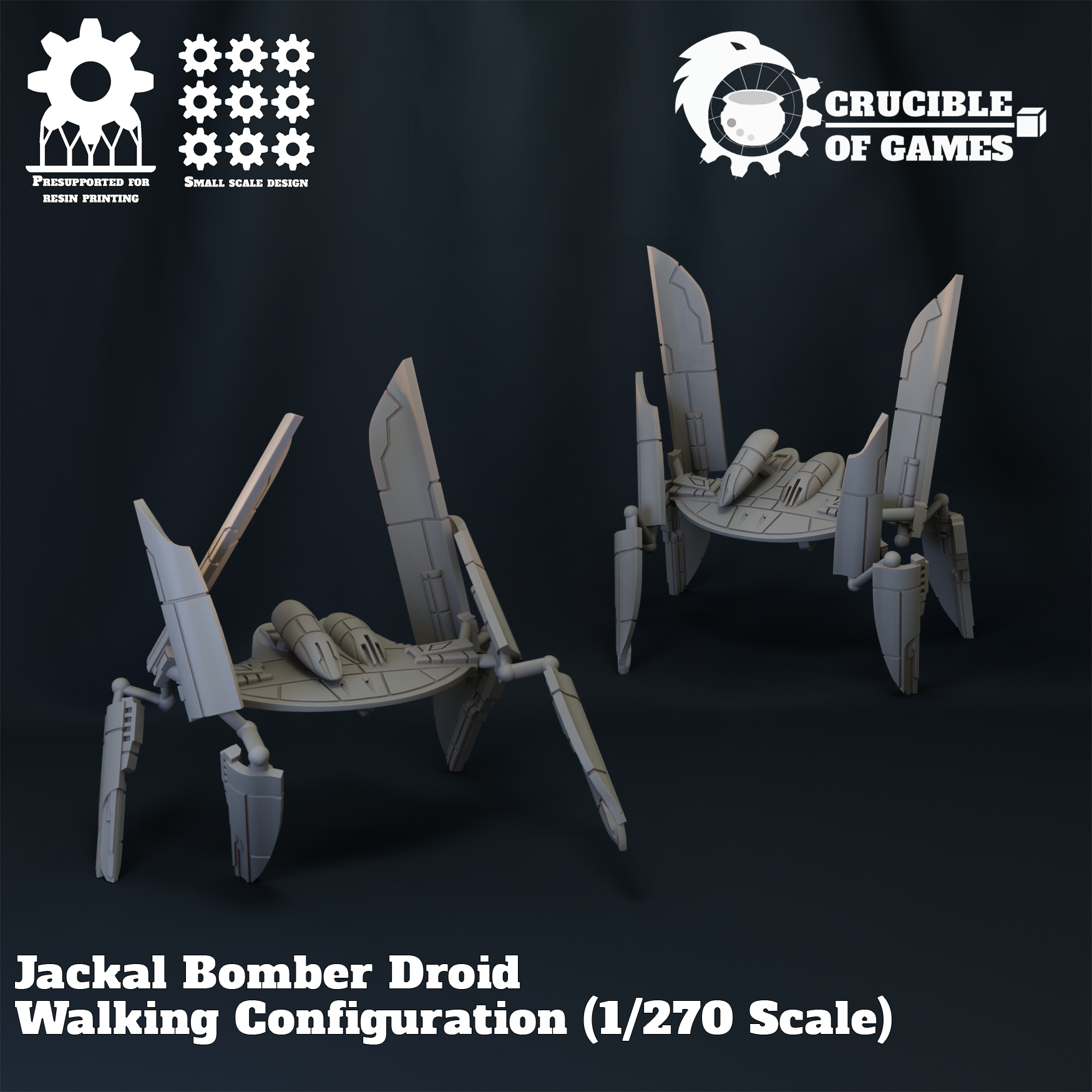 Jackal Bomber Droid Walking Configuration(1/270 Scale)