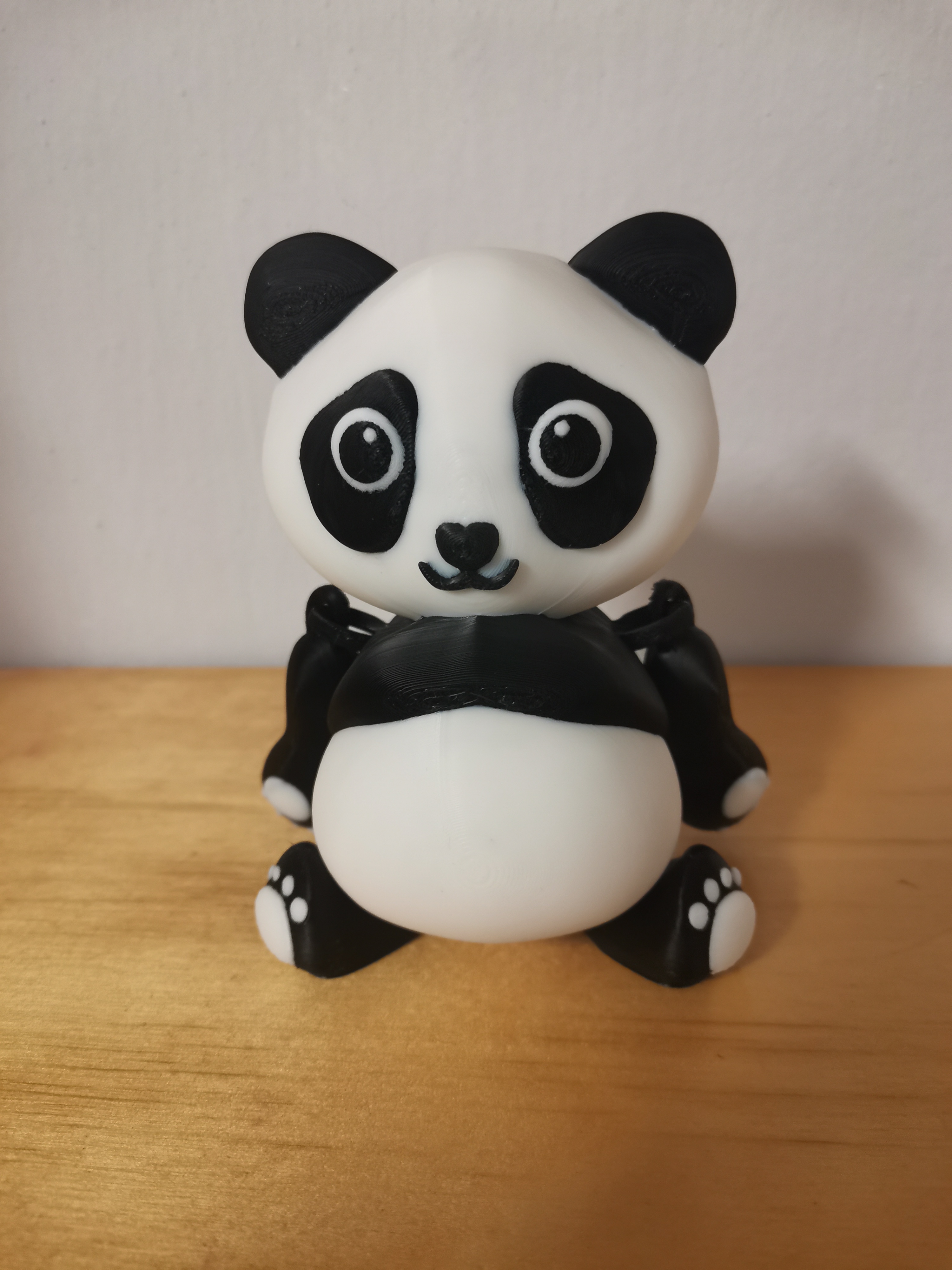 Cute multicolor articulated panda