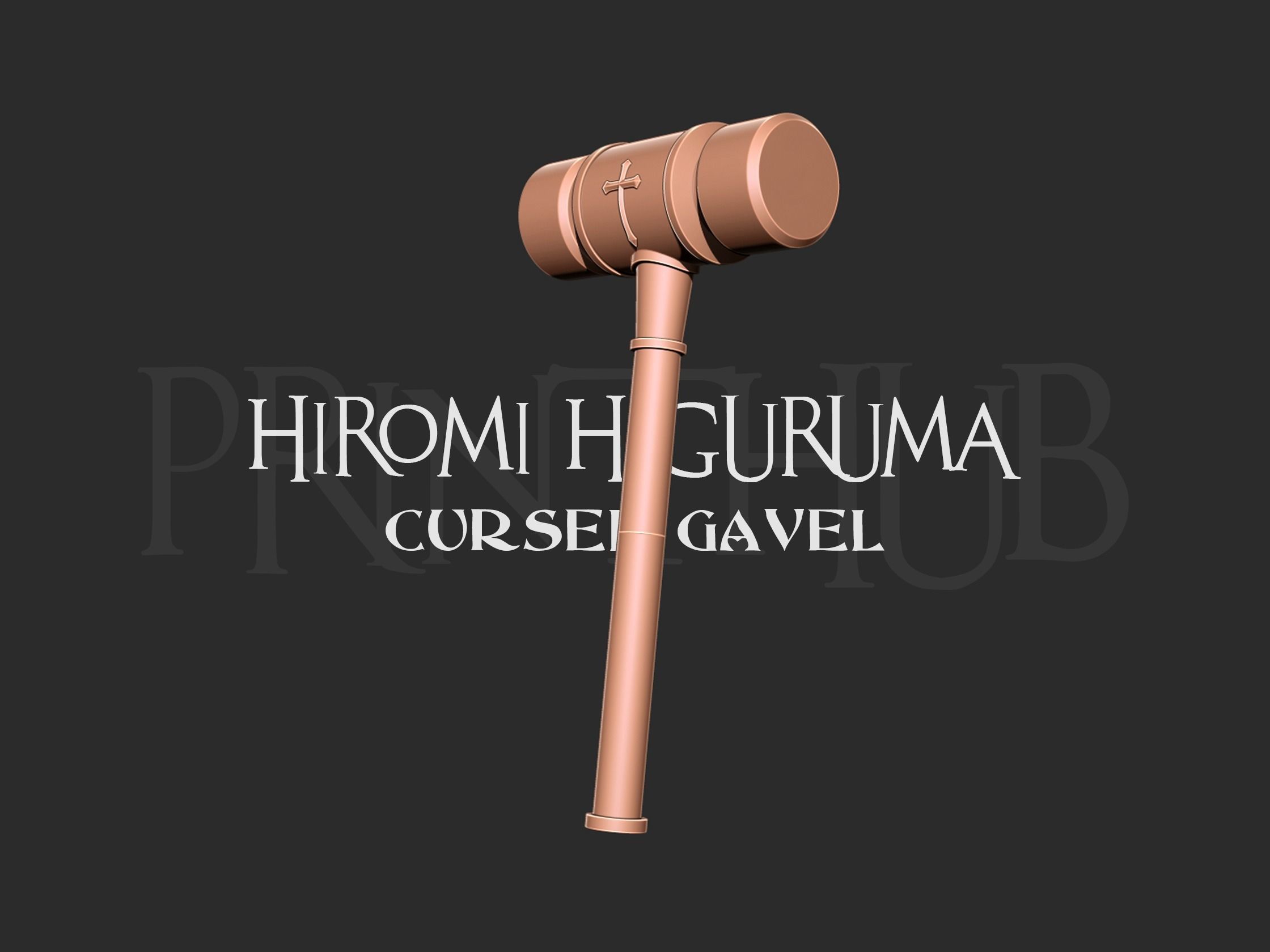 Gavel - Hiromi Higuruma 3D print model