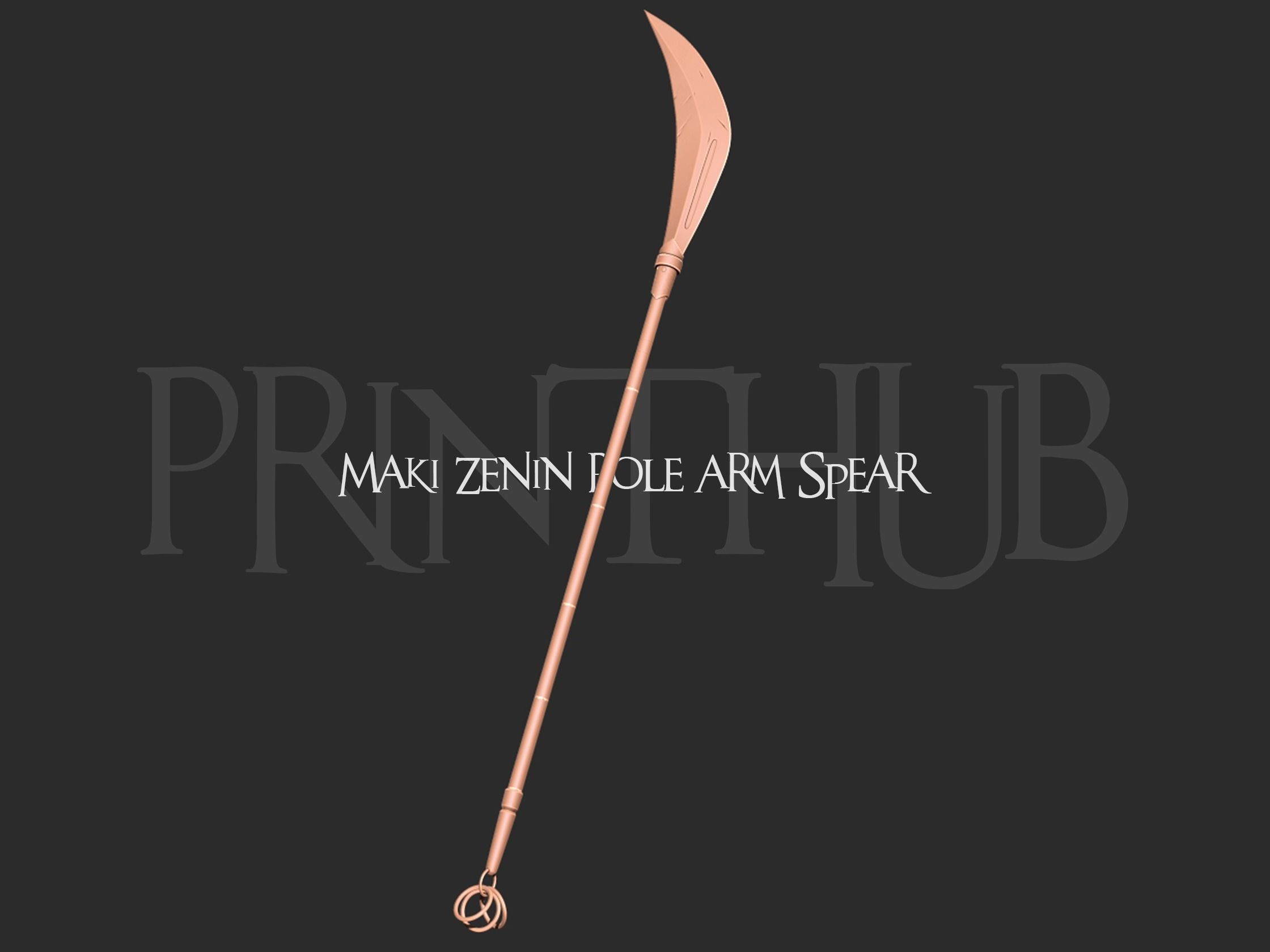 Maki Zenin Pole arm Spear 3D print model
