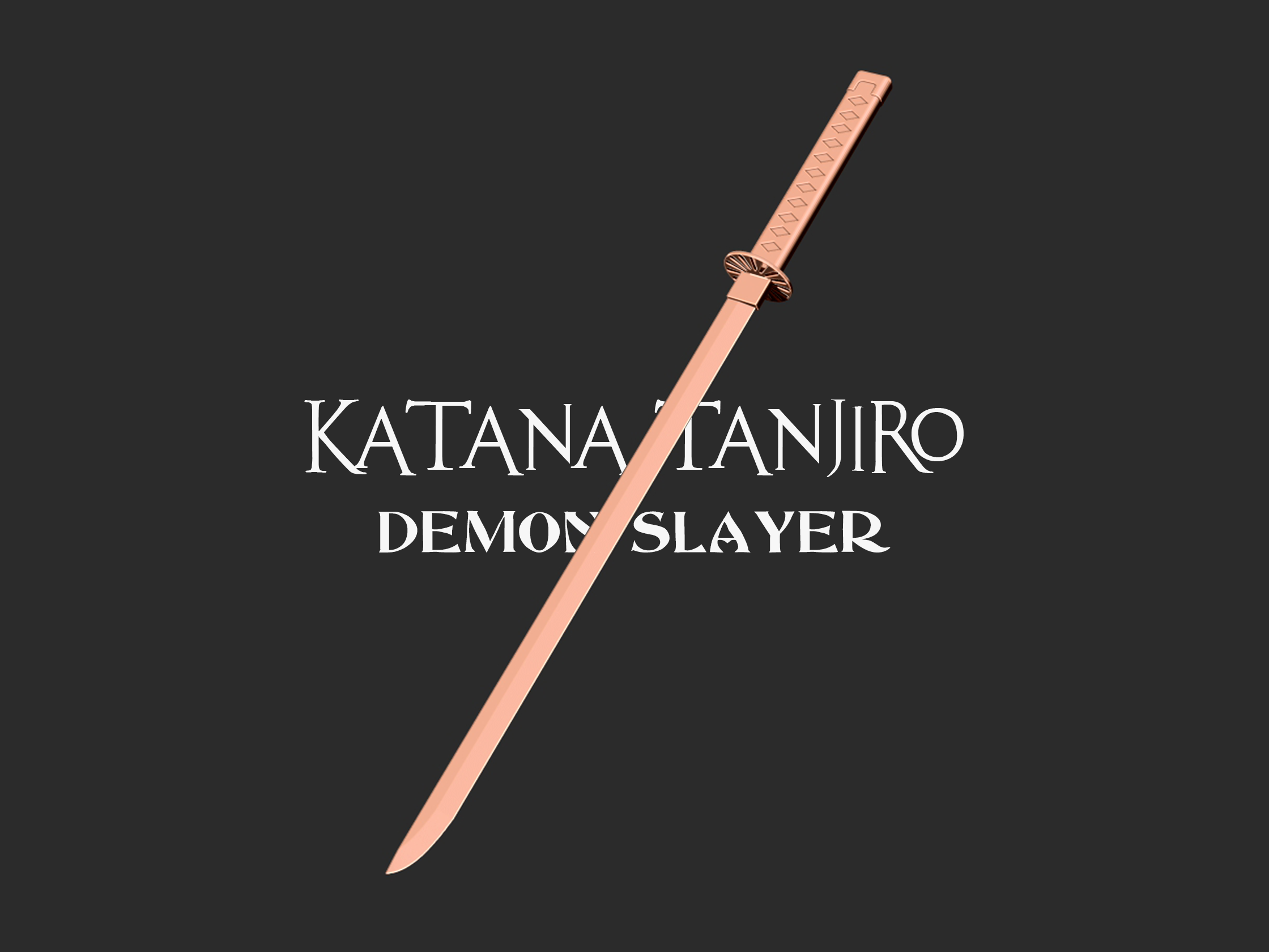 Katana Tanjiro for cosplay prop 3d print