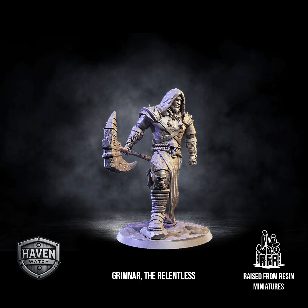 Grimnar, the relentless - Tabletop miniatures (Pre-Supported)