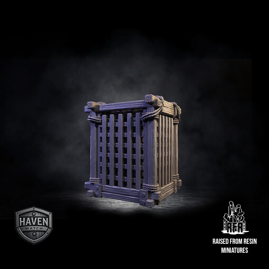 Timberwood stockade - Tabletop scatter miniature (Pre-Supported)