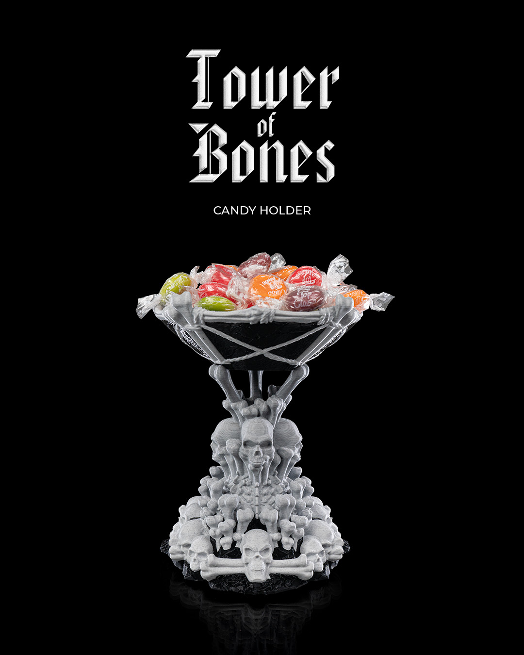 Tower of Bones Candy Holder