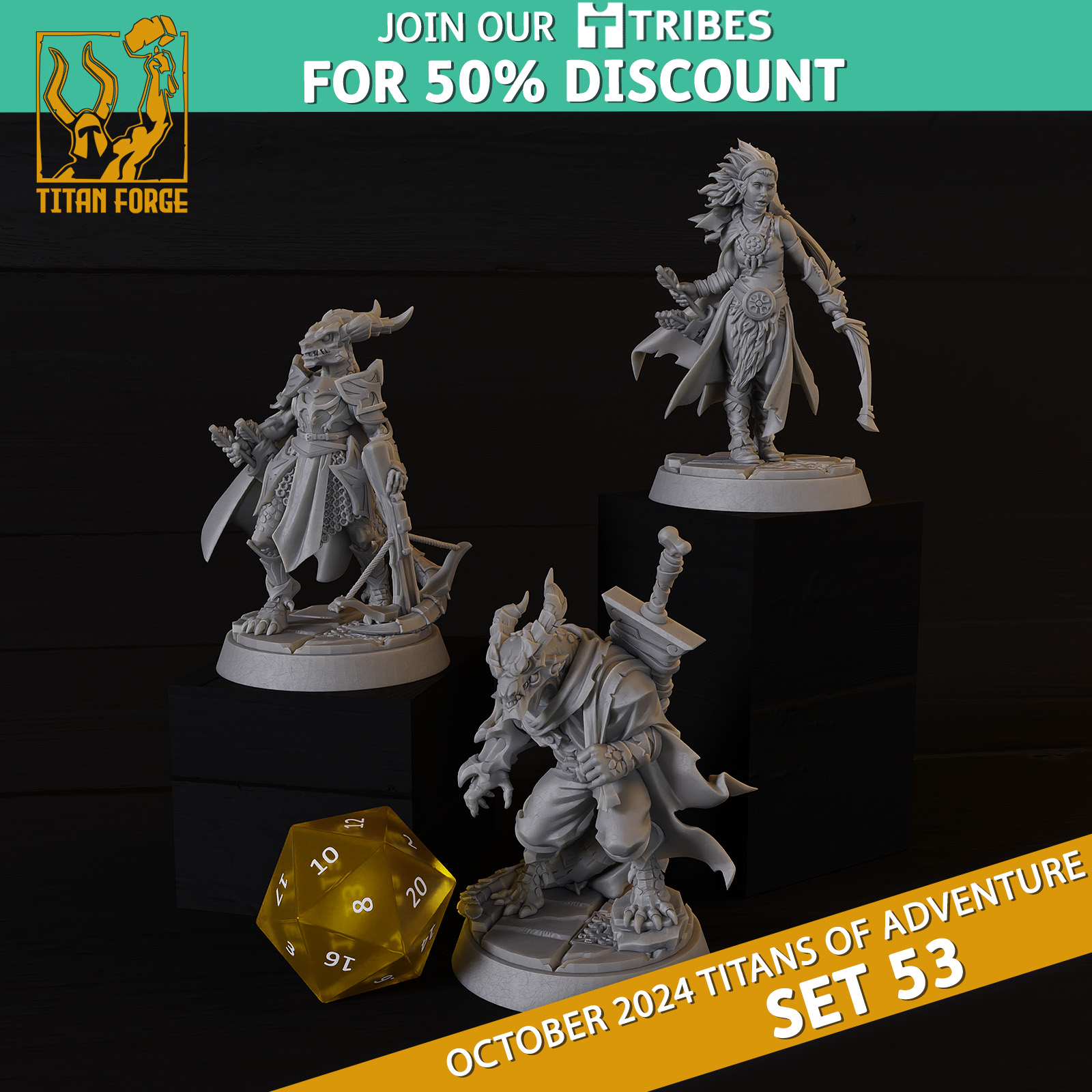 RPG - DnD Hero Characters - Titans of Adventure Set 53