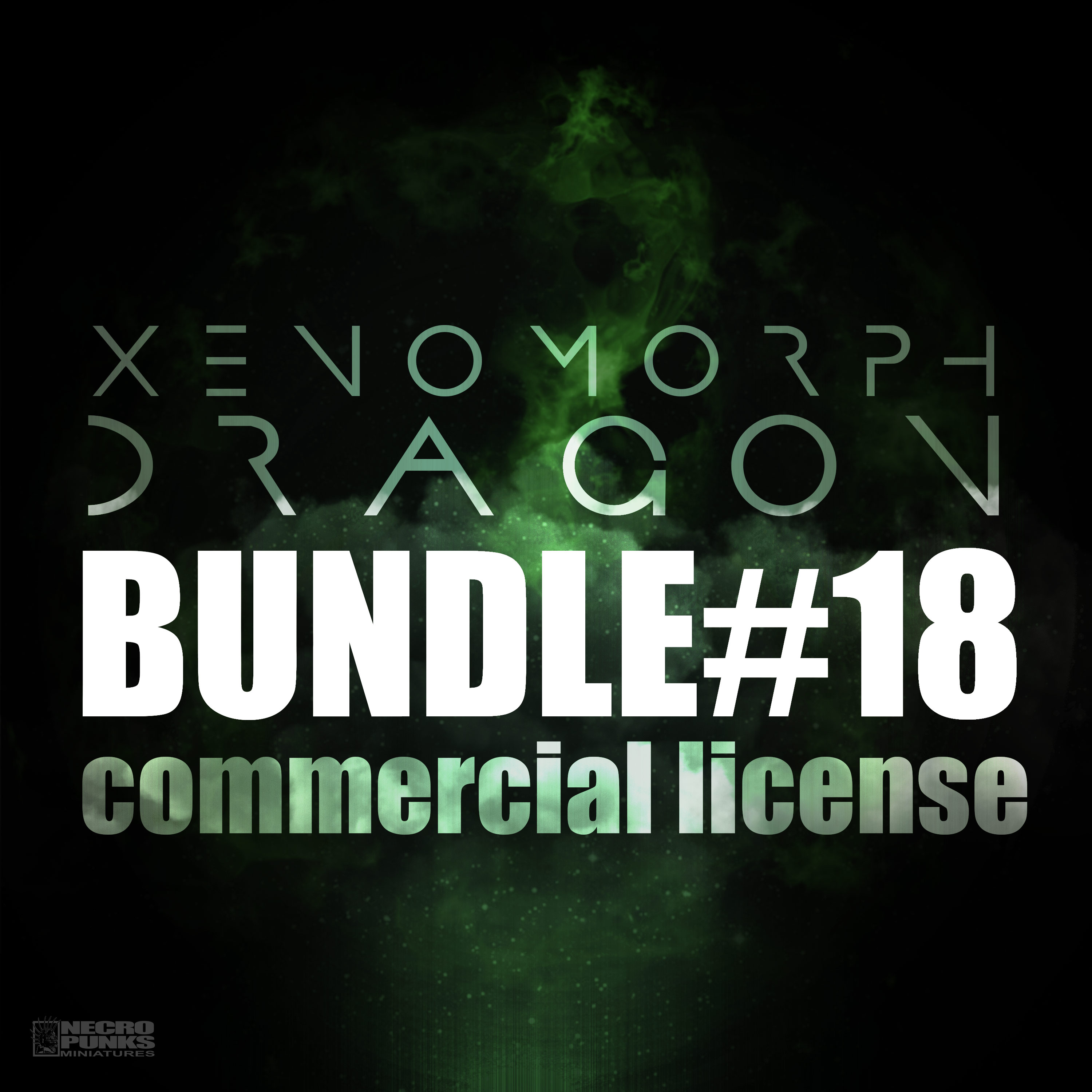 COMMERCIAL LICENSE - BUNDLE#18 - Xenomorph Dragon