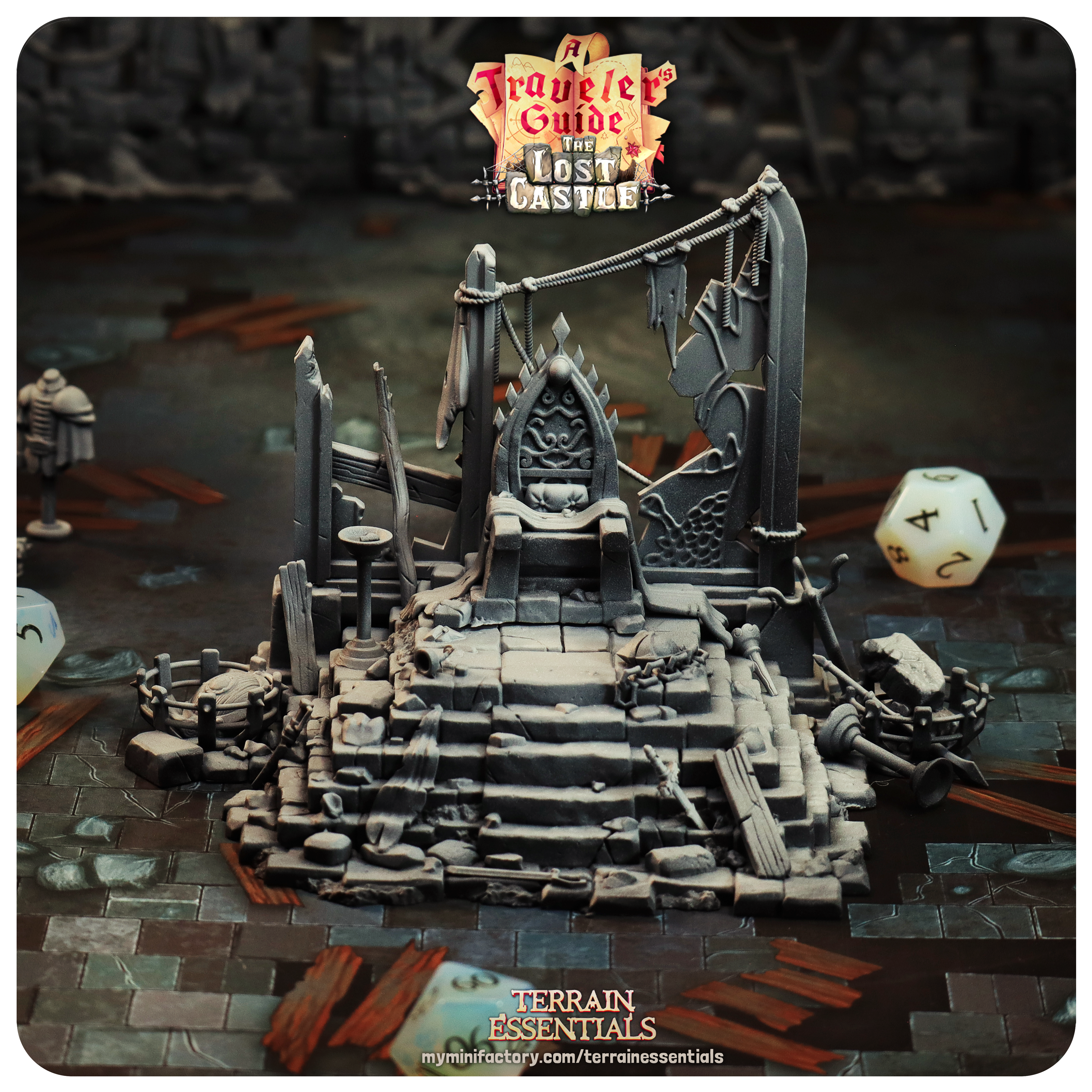 The Lost Castle Terrain - Throne (Pre-Supported)