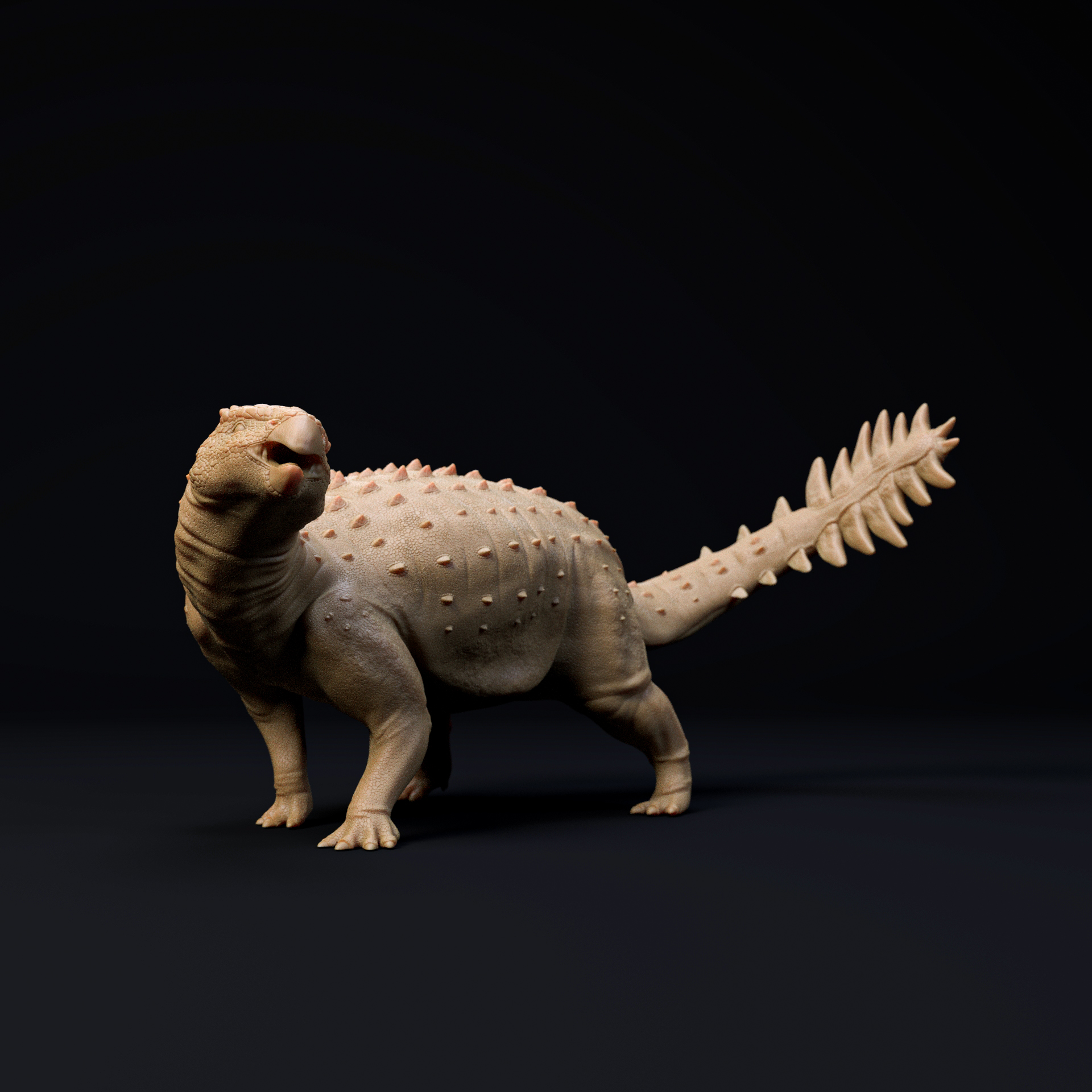 Stegouros 1-35 scale pre-supported armoured dinosaur