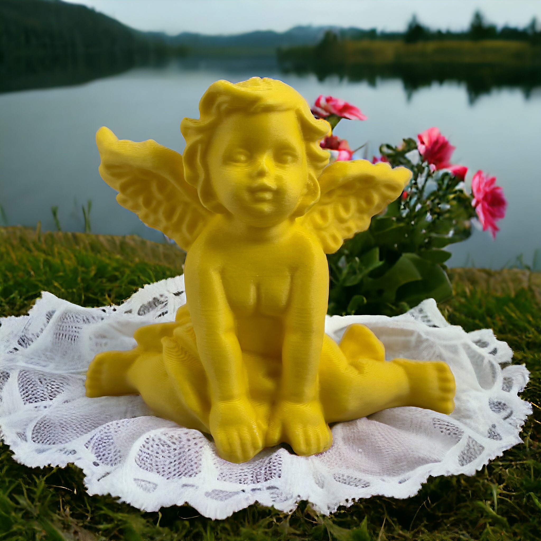 Sitting angel