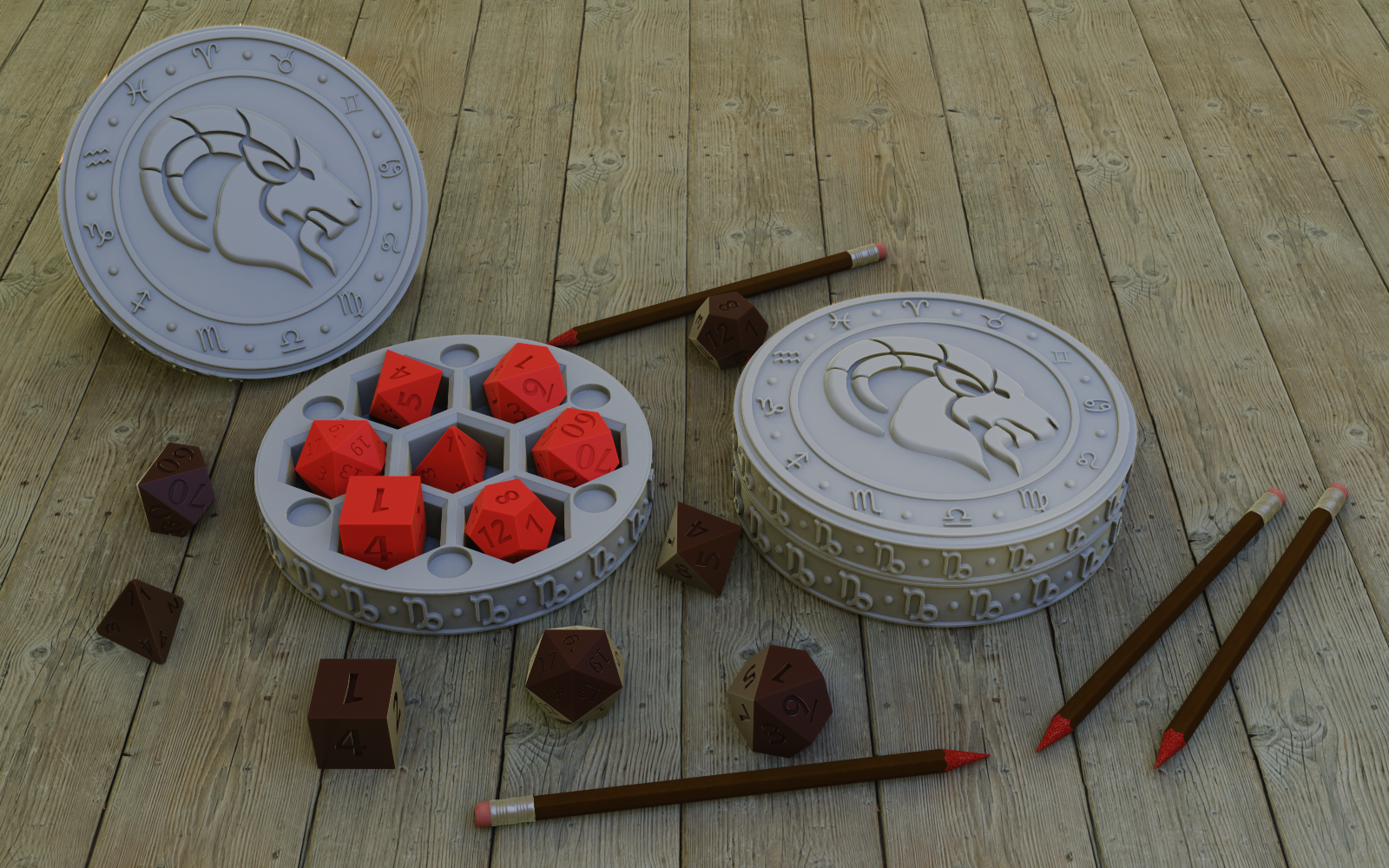 hera'Stone capricorn dice Holder