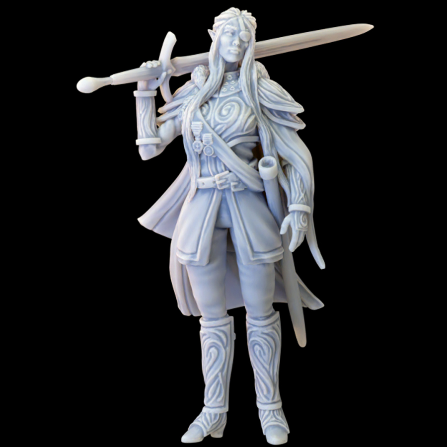Female Elf Officer - Guards and Generals Kickstarter