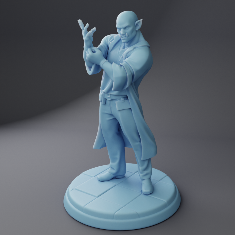Rigis the Orc Coroner ( Male Orc NPC / Modern )