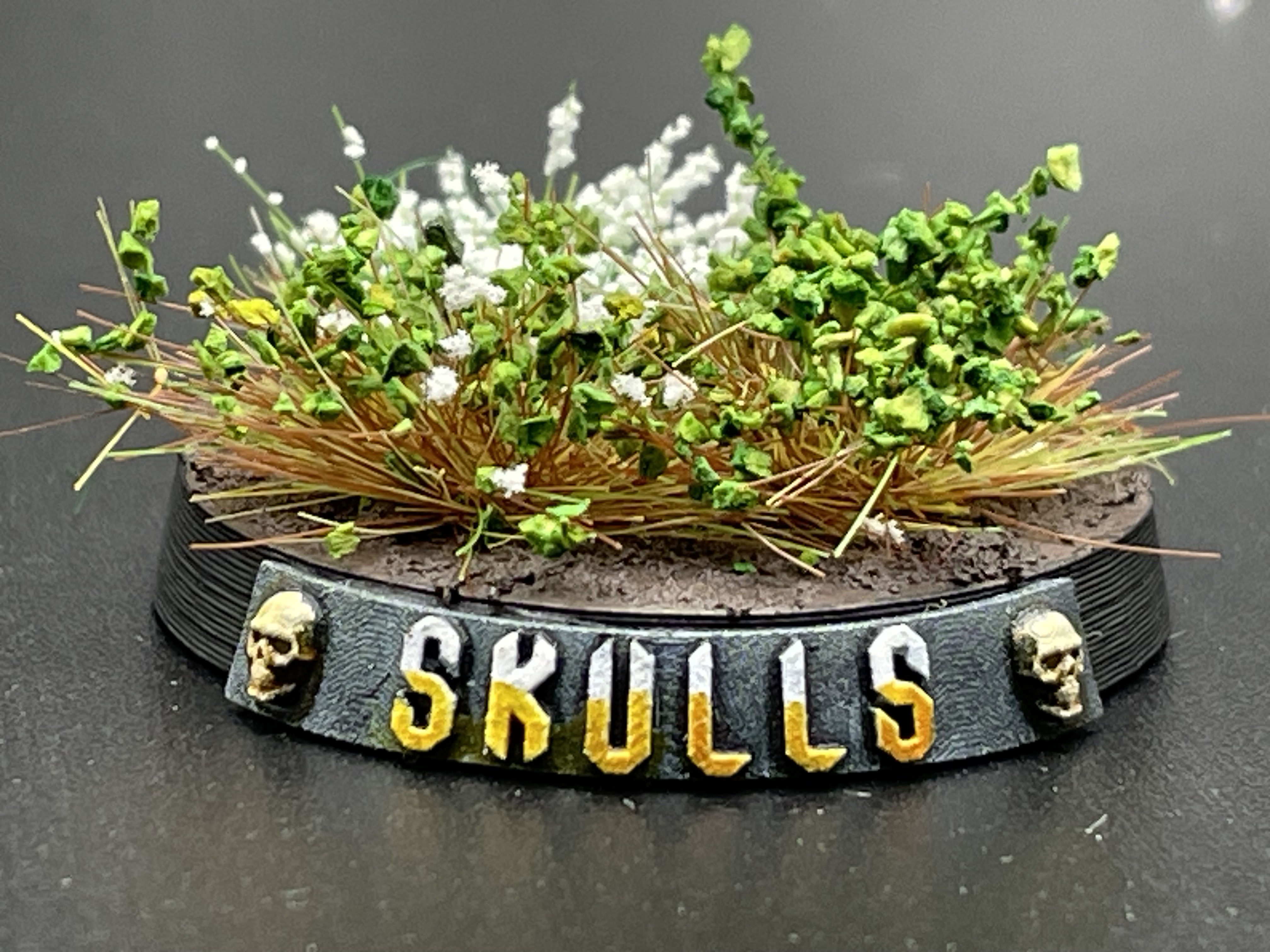 Skull Motif Name Plate Builder