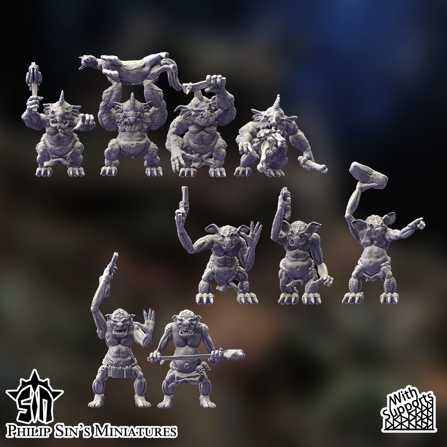 Trolls (Stone, Swamp, Normal)