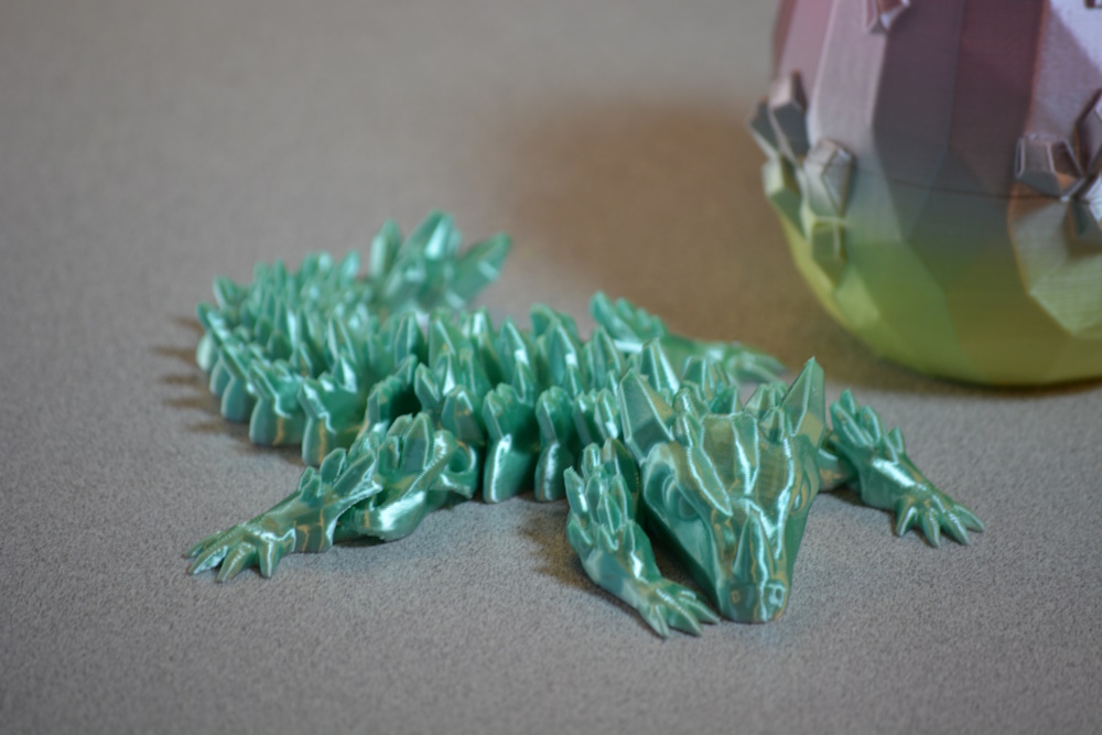 Baby Crystal Dragon with Egg
