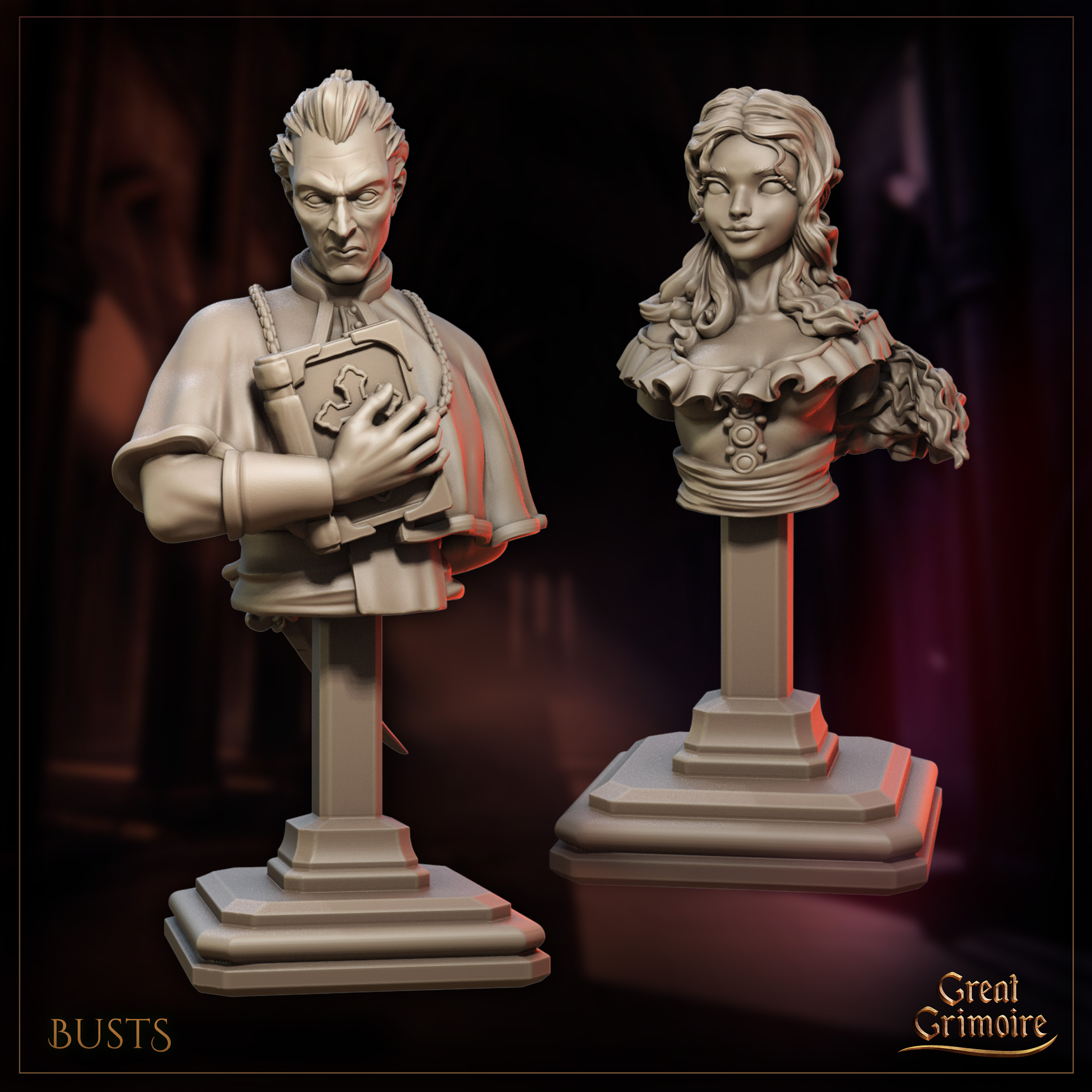 Bust of Azelmira and Fraelon