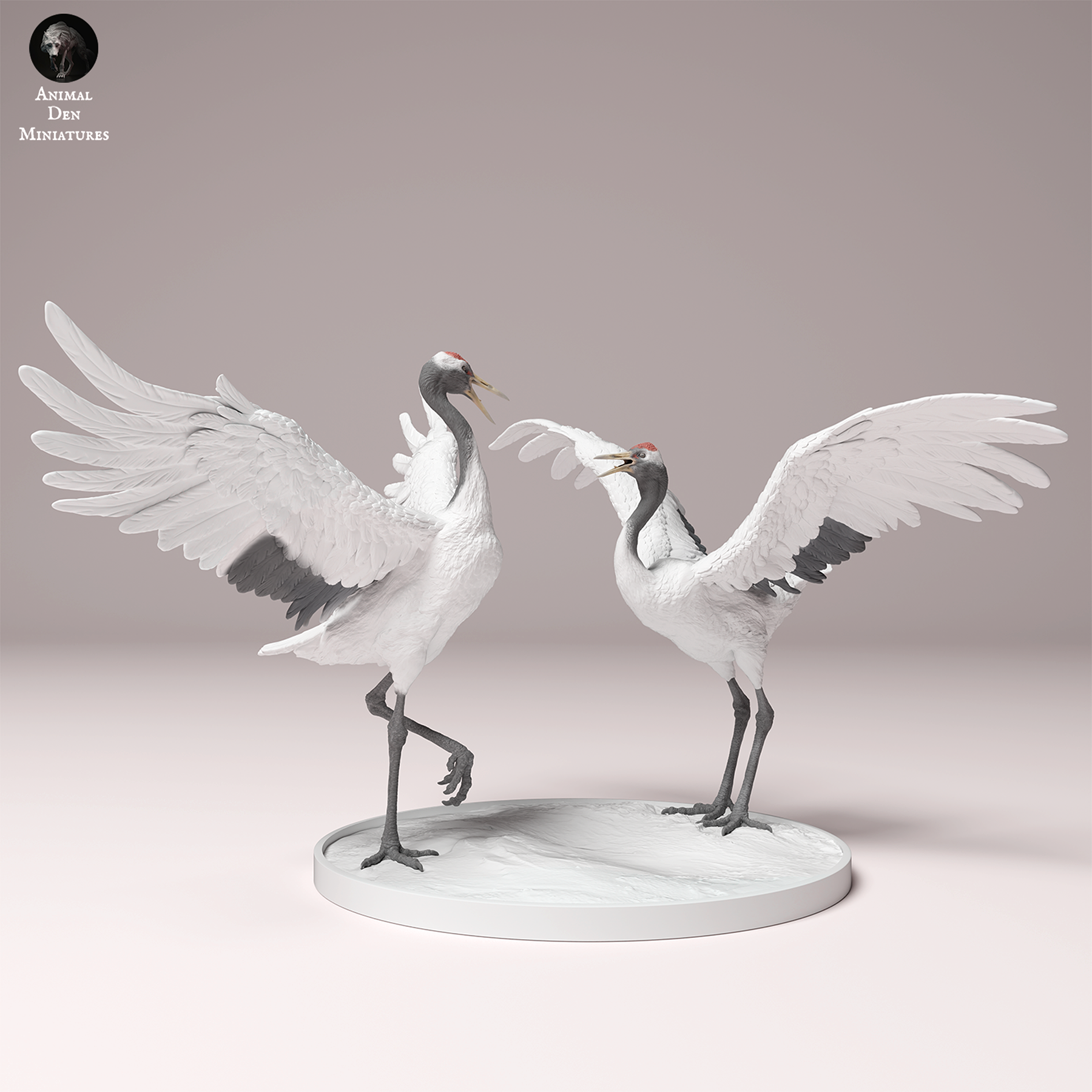 Red-Crowned Cranes Dance